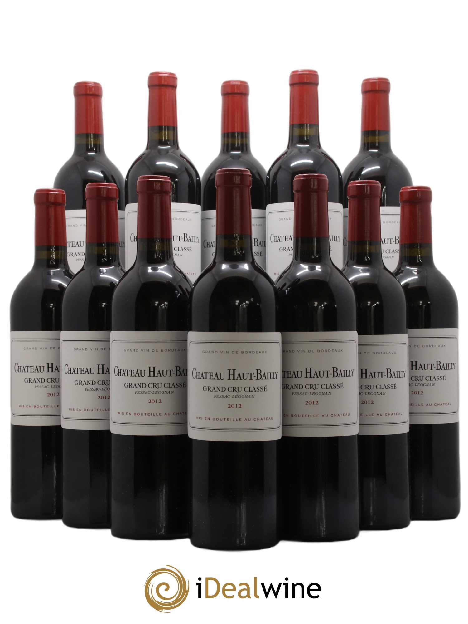 Château Haut-Bailly Cru Classé de Graves 2012 - Lot de 12 bouteilles - 0