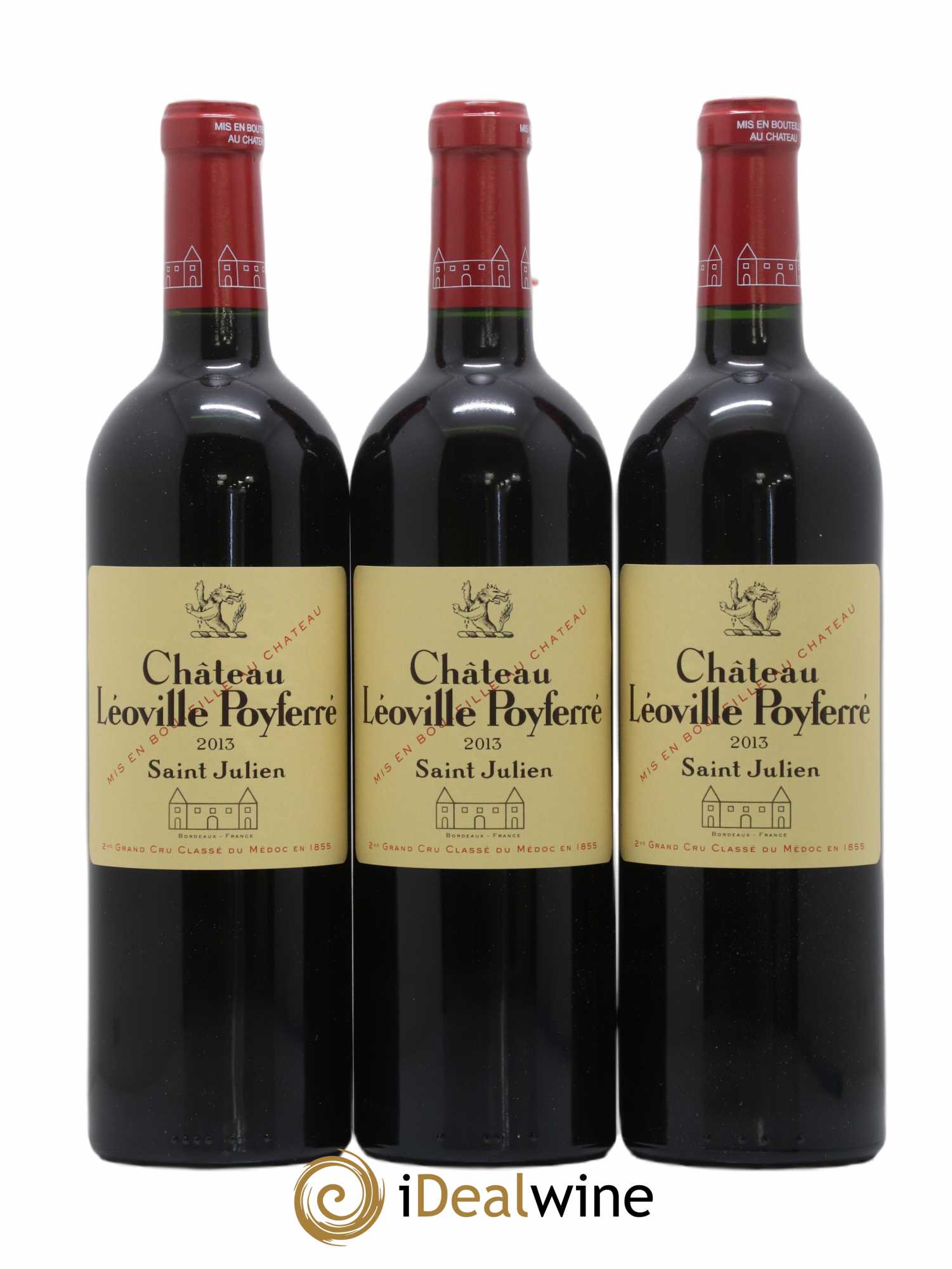 Château Léoville Poyferré 2ème Grand Cru Classé 2013 - Lot de 12 bouteilles - 1