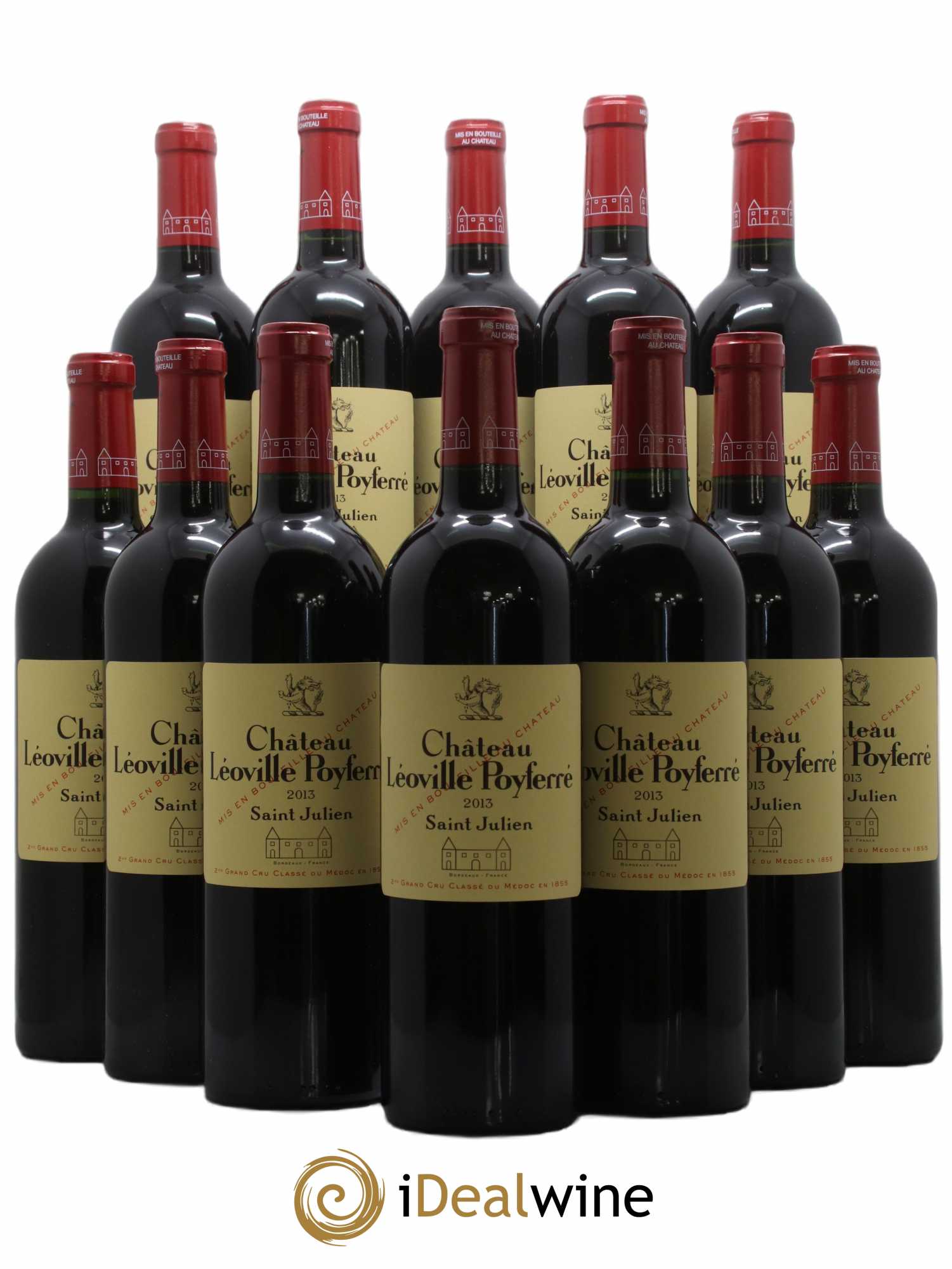 Château Léoville Poyferré 2ème Grand Cru Classé 2013 - Lot de 12 bouteilles - 0
