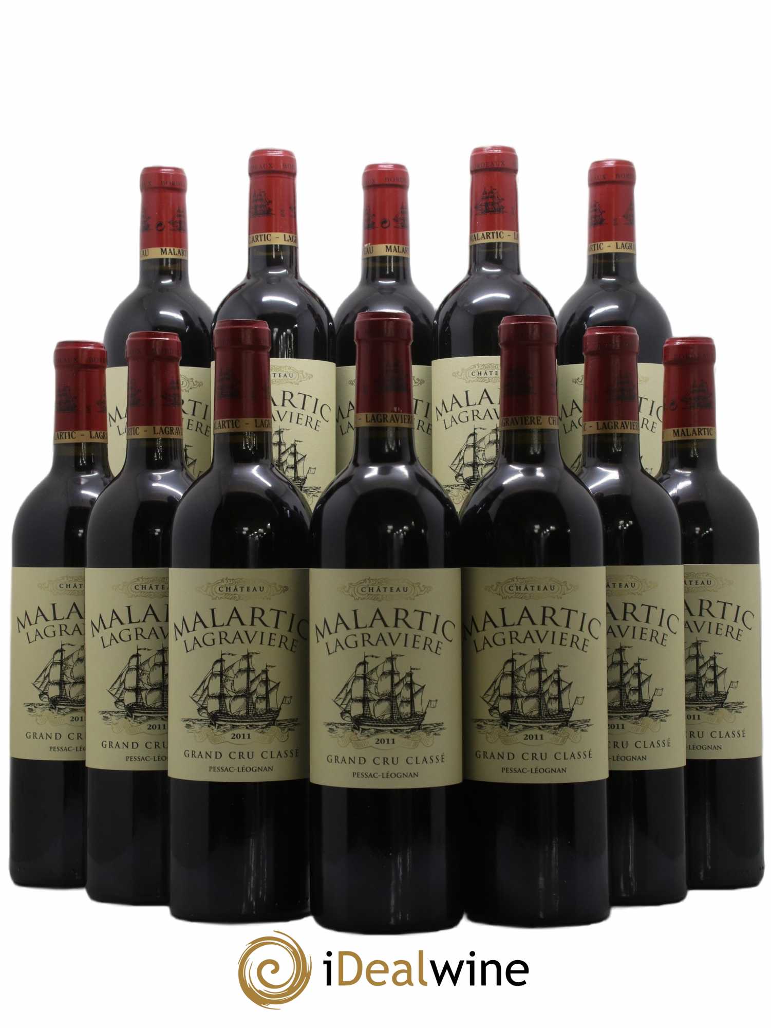 Château Malartic-Lagravière Cru Classé de Graves 2011 - Lot de 12 bouteilles - 0