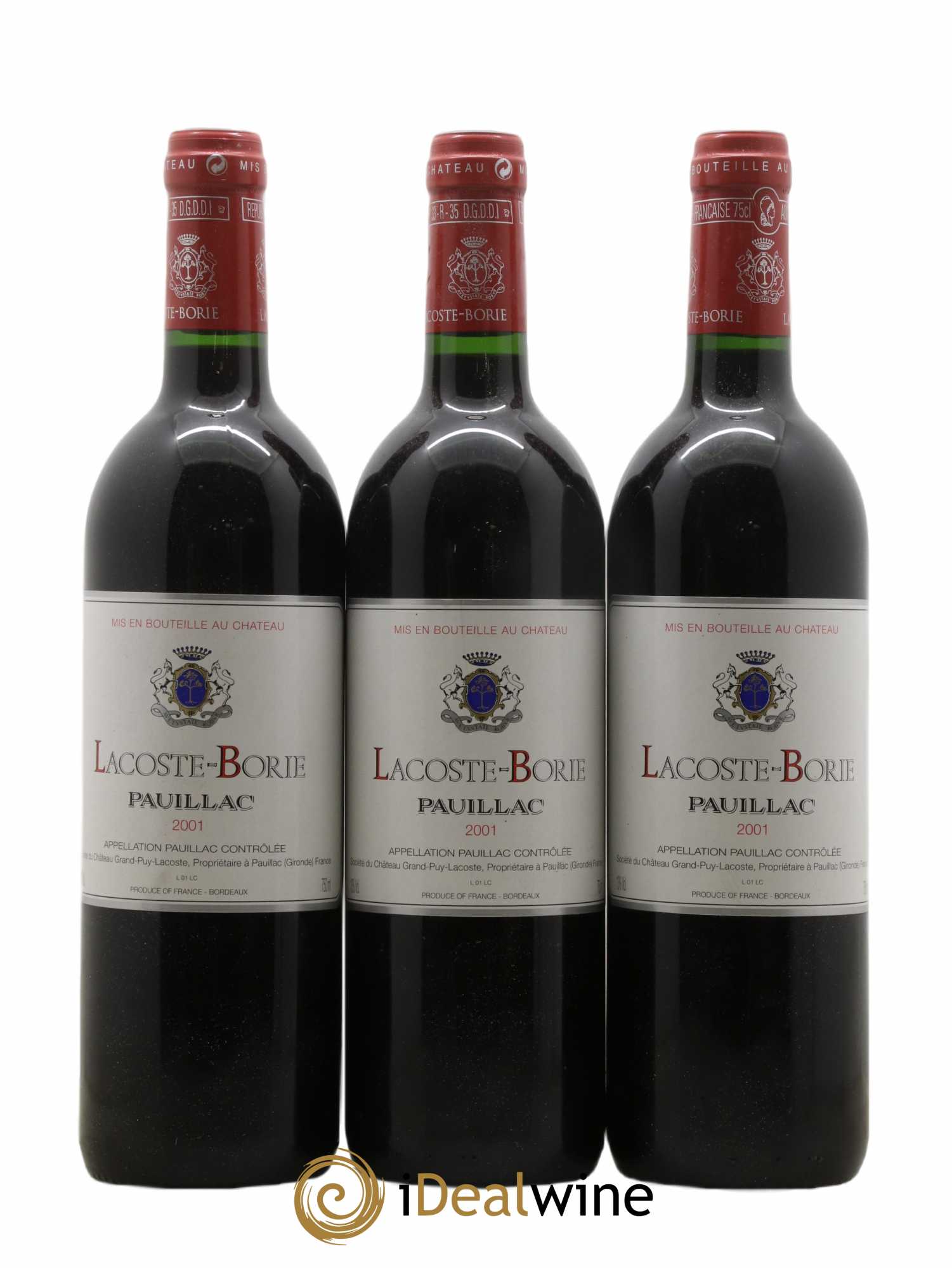Lacoste Borie 2001 - Lot de 12 bouteilles - 1