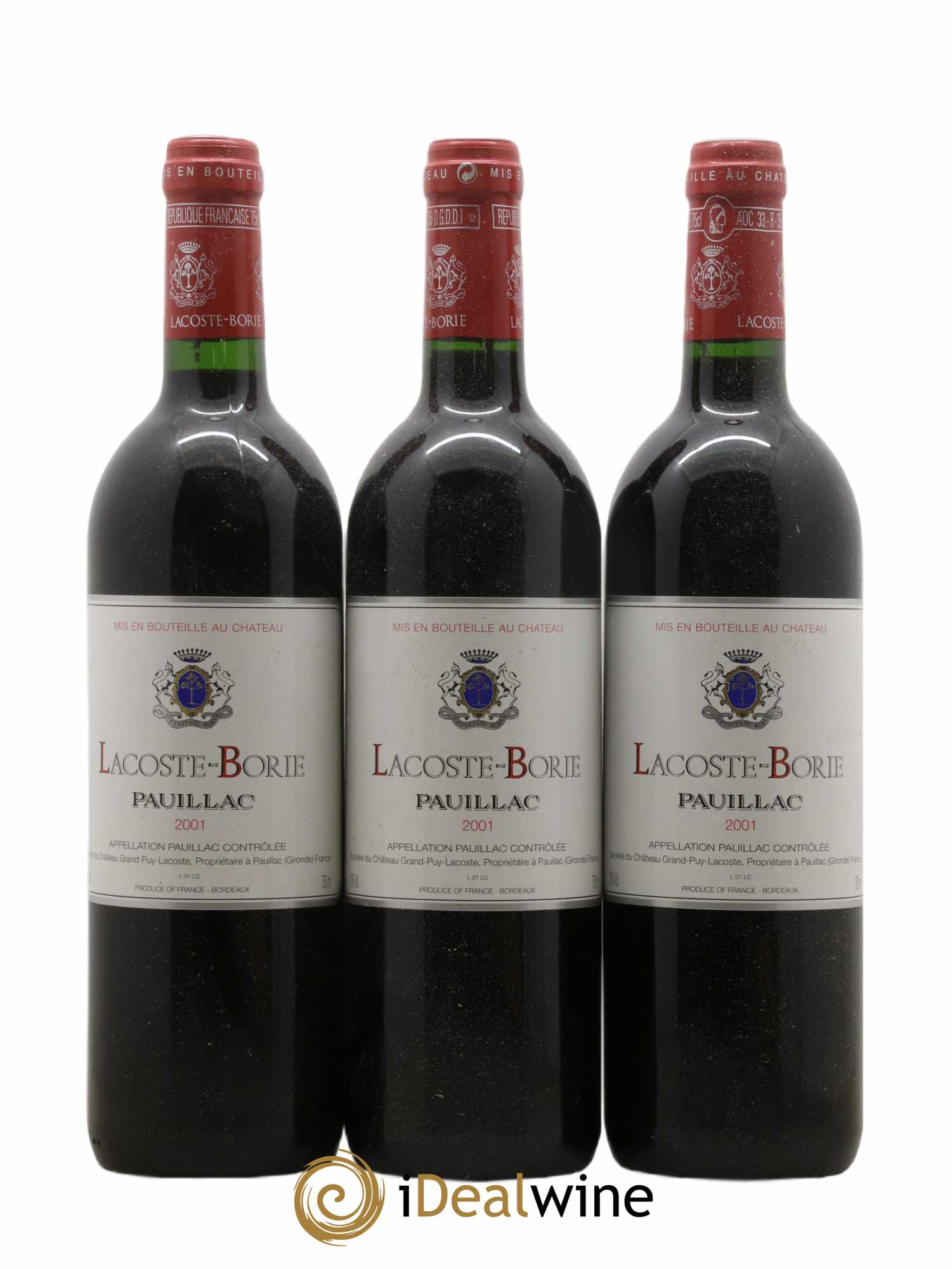 Lacoste Borie 2001 - Lot de 12 bouteilles - 2