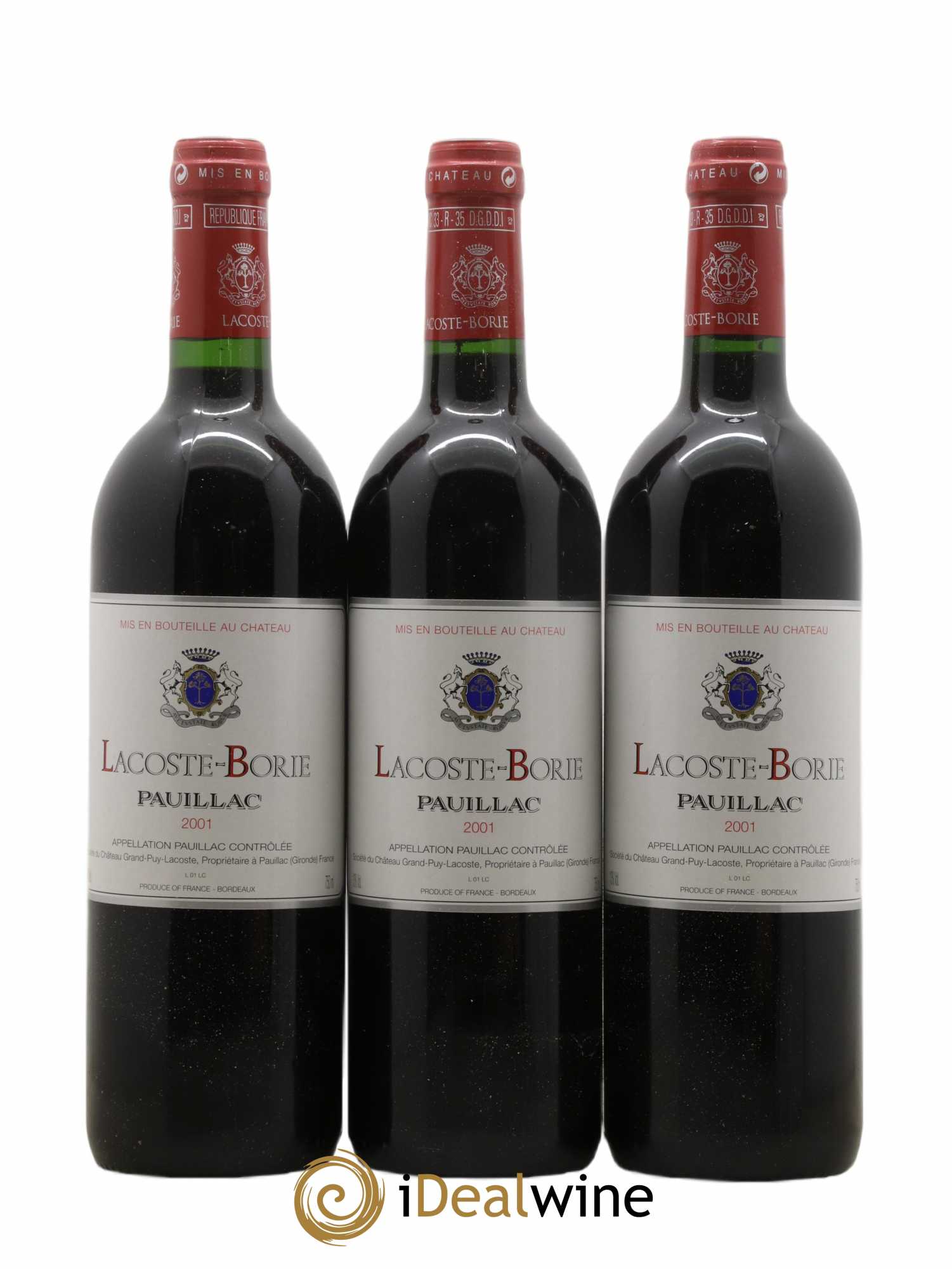 Lacoste Borie 2001 - Lot de 12 bouteilles - 3