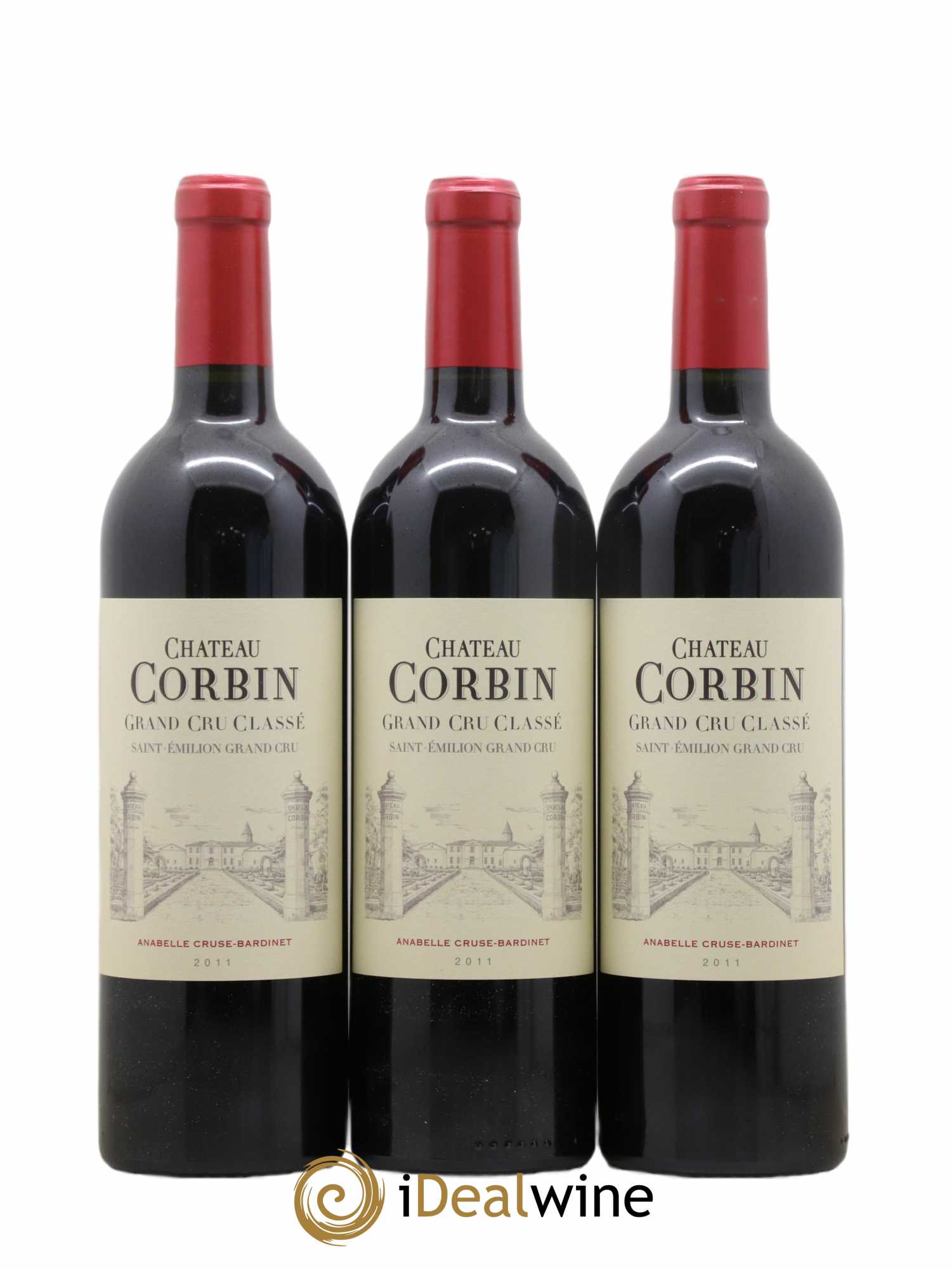 Château Corbin Grand Cru Classé 2011 - Lot de 6 bouteilles - 1