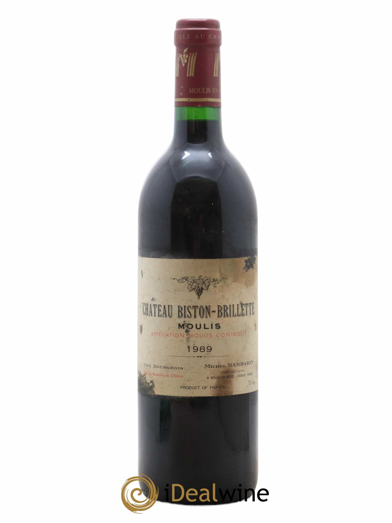 Château Biston Brillette (sans prix de réserve) 1989 - Lot de 1 bouteille - 0