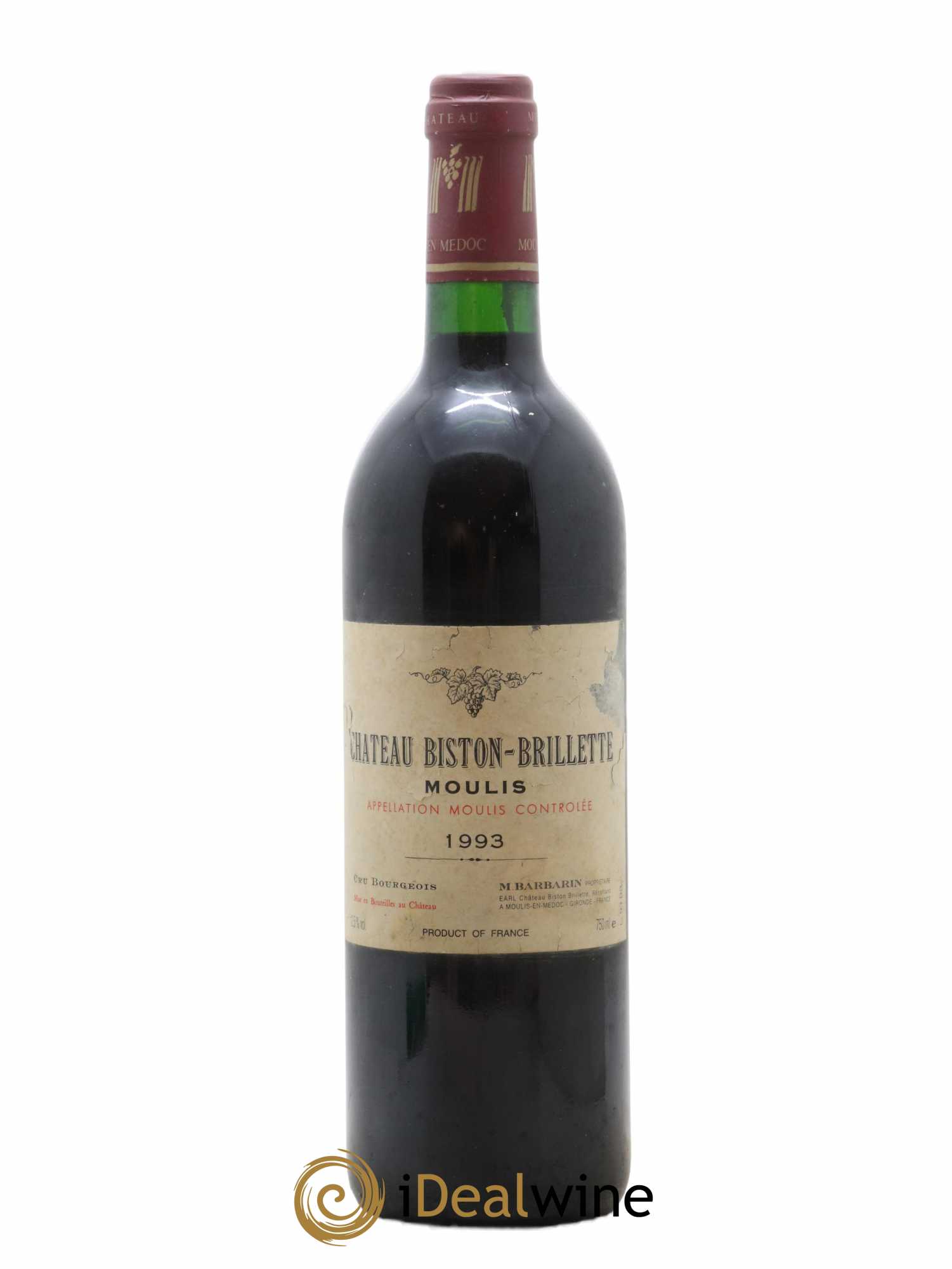 Château Biston Brillette (sans prix de réserve) 1993 - Lot de 1 bouteille - 0