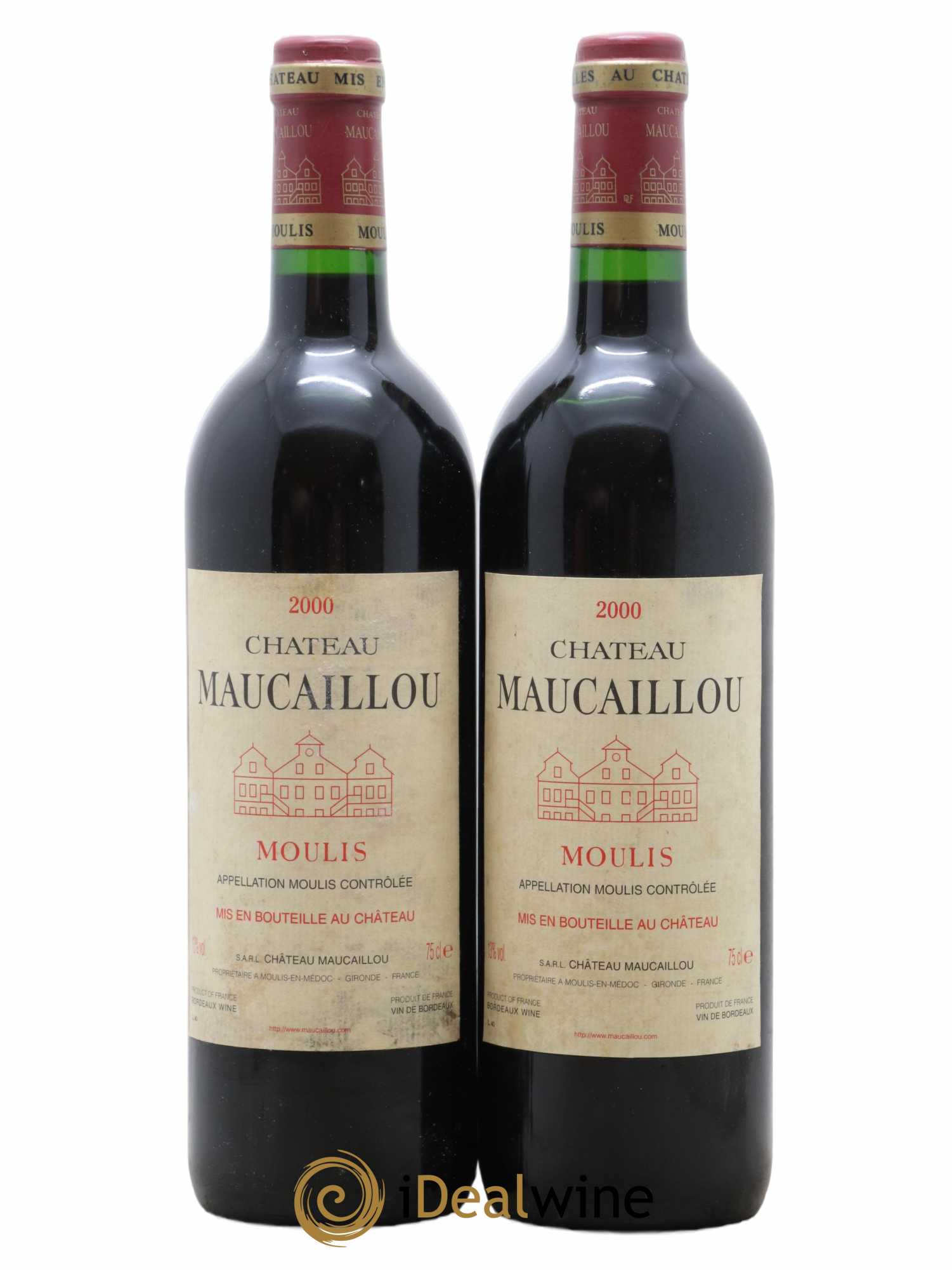 Château Maucaillou 2000 - Lot de 2 bouteilles - 0