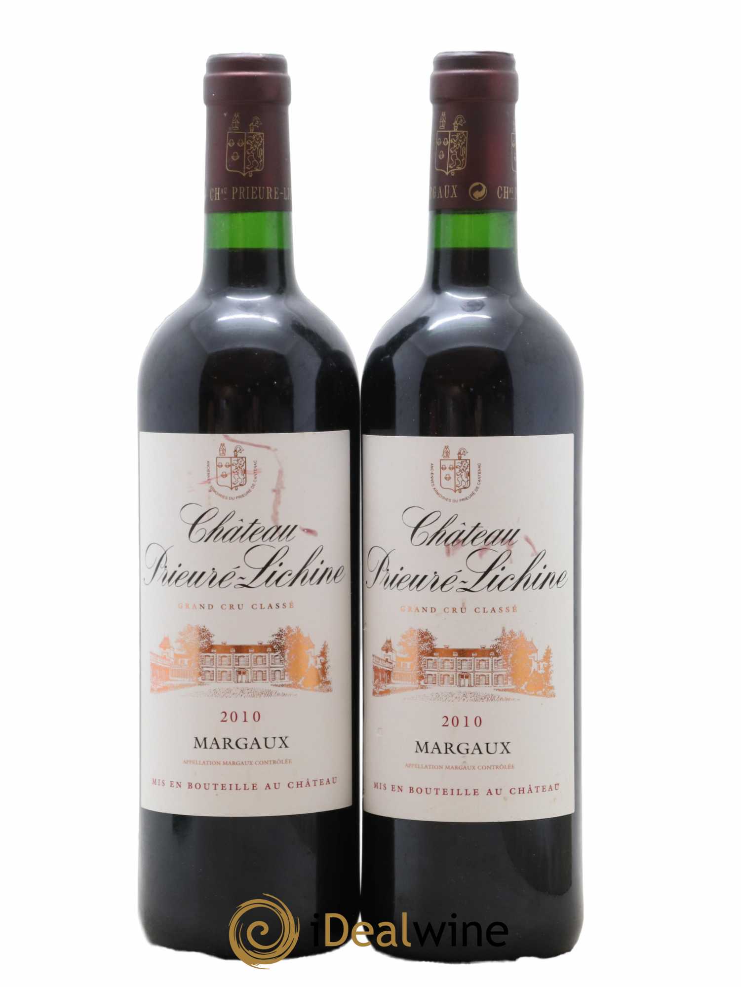 Château Prieuré Lichine 4ème Grand Cru Classé 2010 - Lot de 2 bouteilles - 0