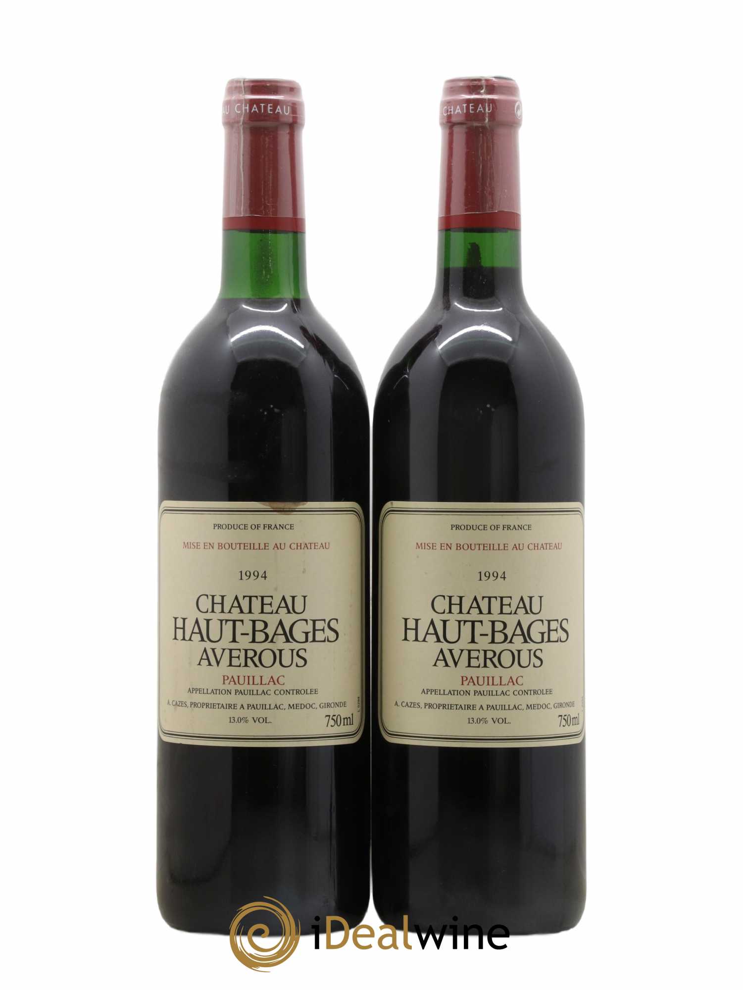 Château Haut Bages Averous Cru Bourgeois (sans prix de réserve) 1994 - Lot de 2 bouteilles - 0