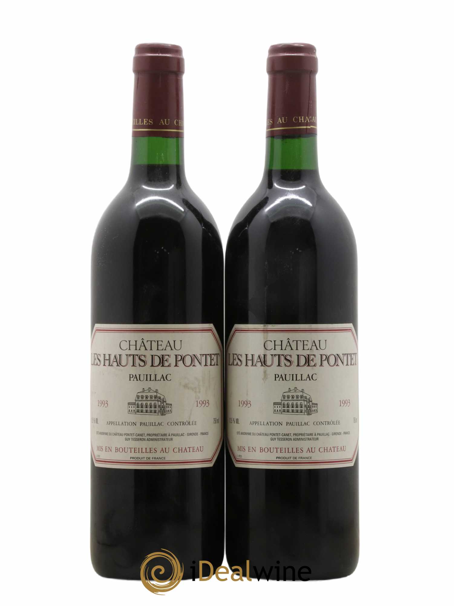 Les Hauts de Pontet-Canet Second Vin (sans prix de réserve) 1993 - Lot de 2 bouteilles - 0