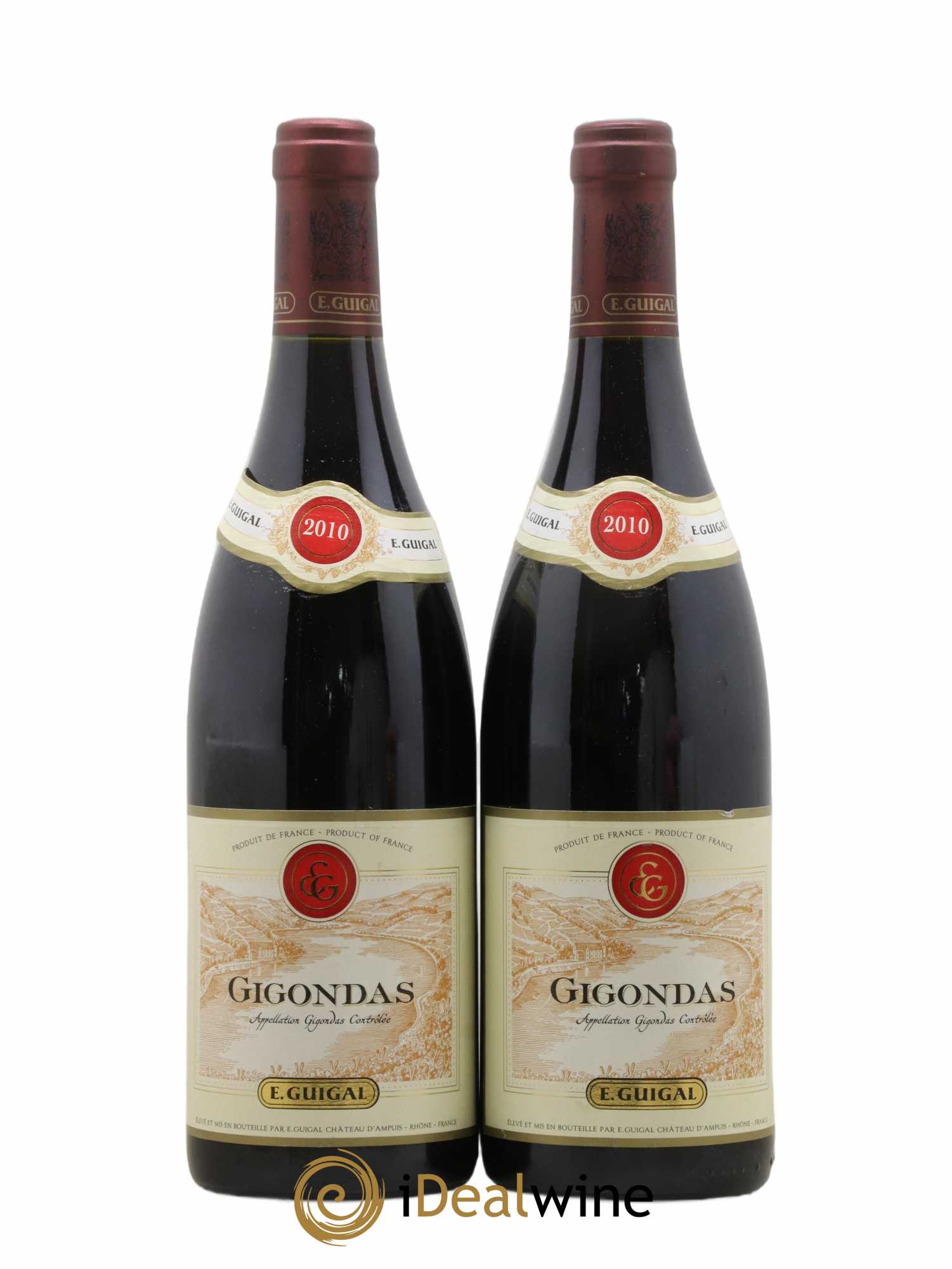 Gigondas Guigal 2010 - Lot de 2 bouteilles - 0