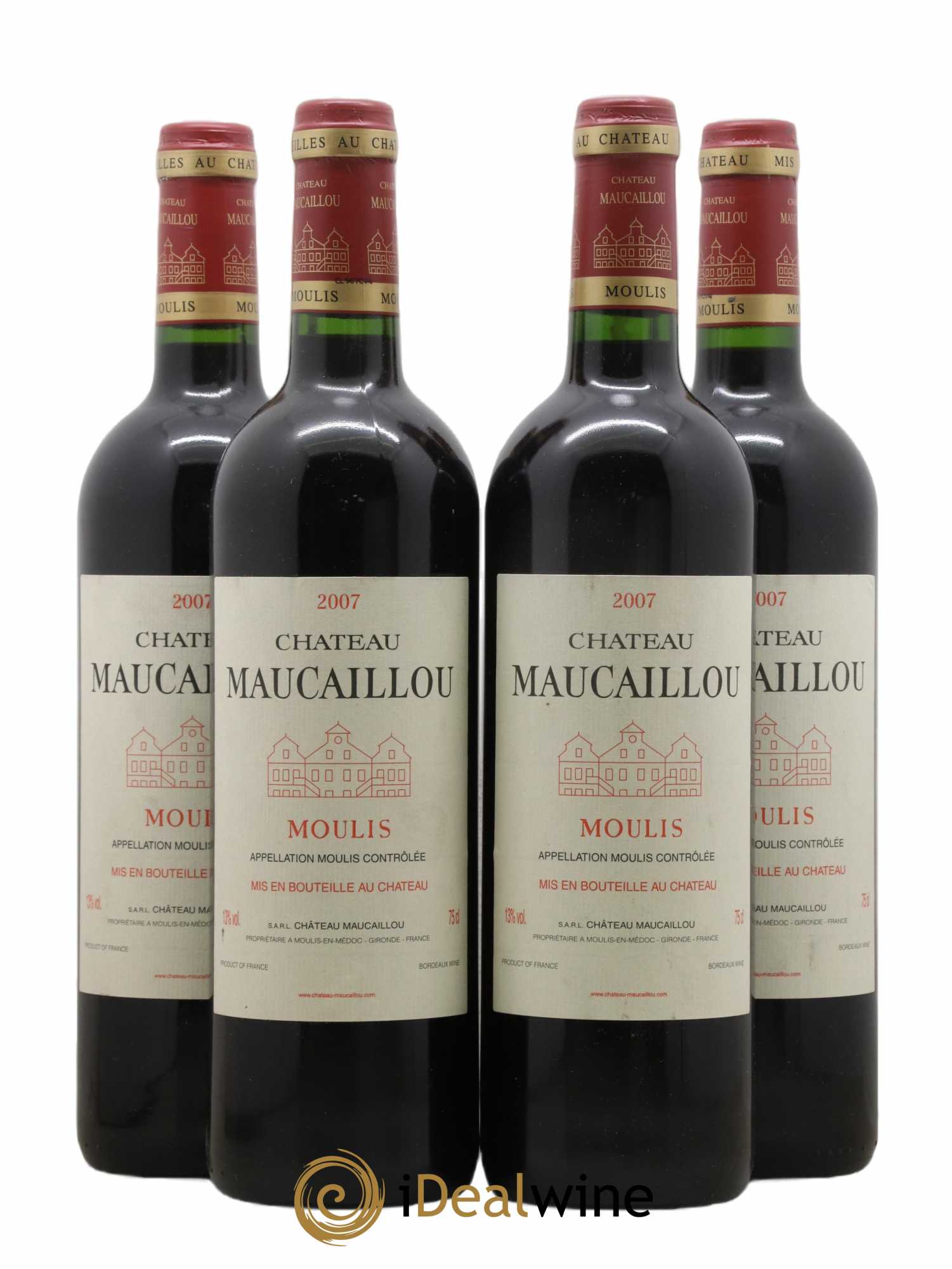 Château Maucaillou 2007 - Lot de 4 bouteilles - 0