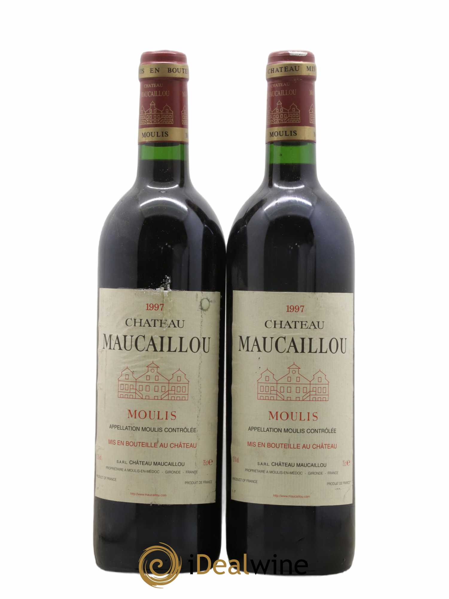 Château Maucaillou 1997 - Lot de 2 bouteilles - 0