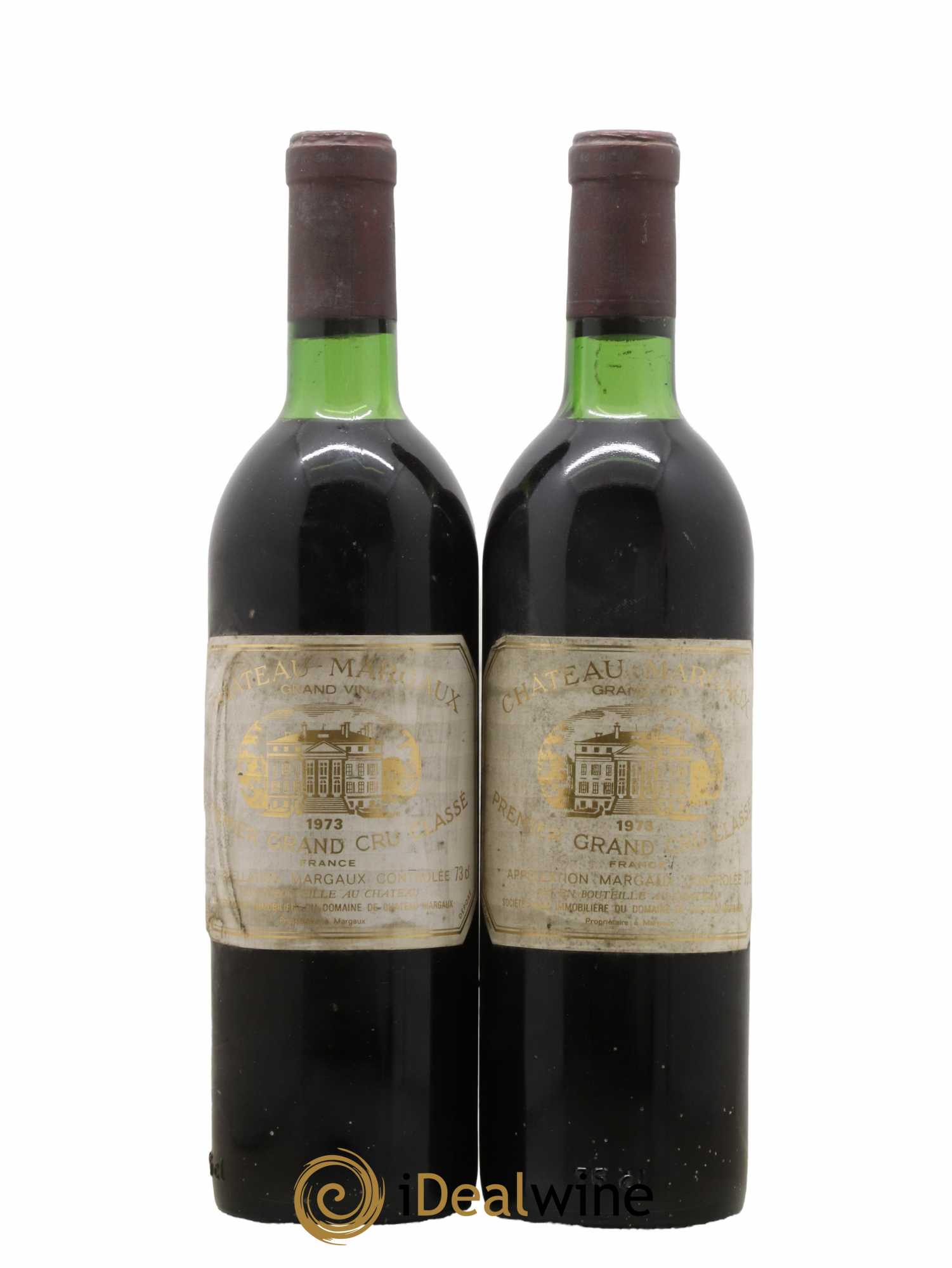 Château Margaux 1er Grand Cru Classé 1973 - Lot de 2 bouteilles - 0