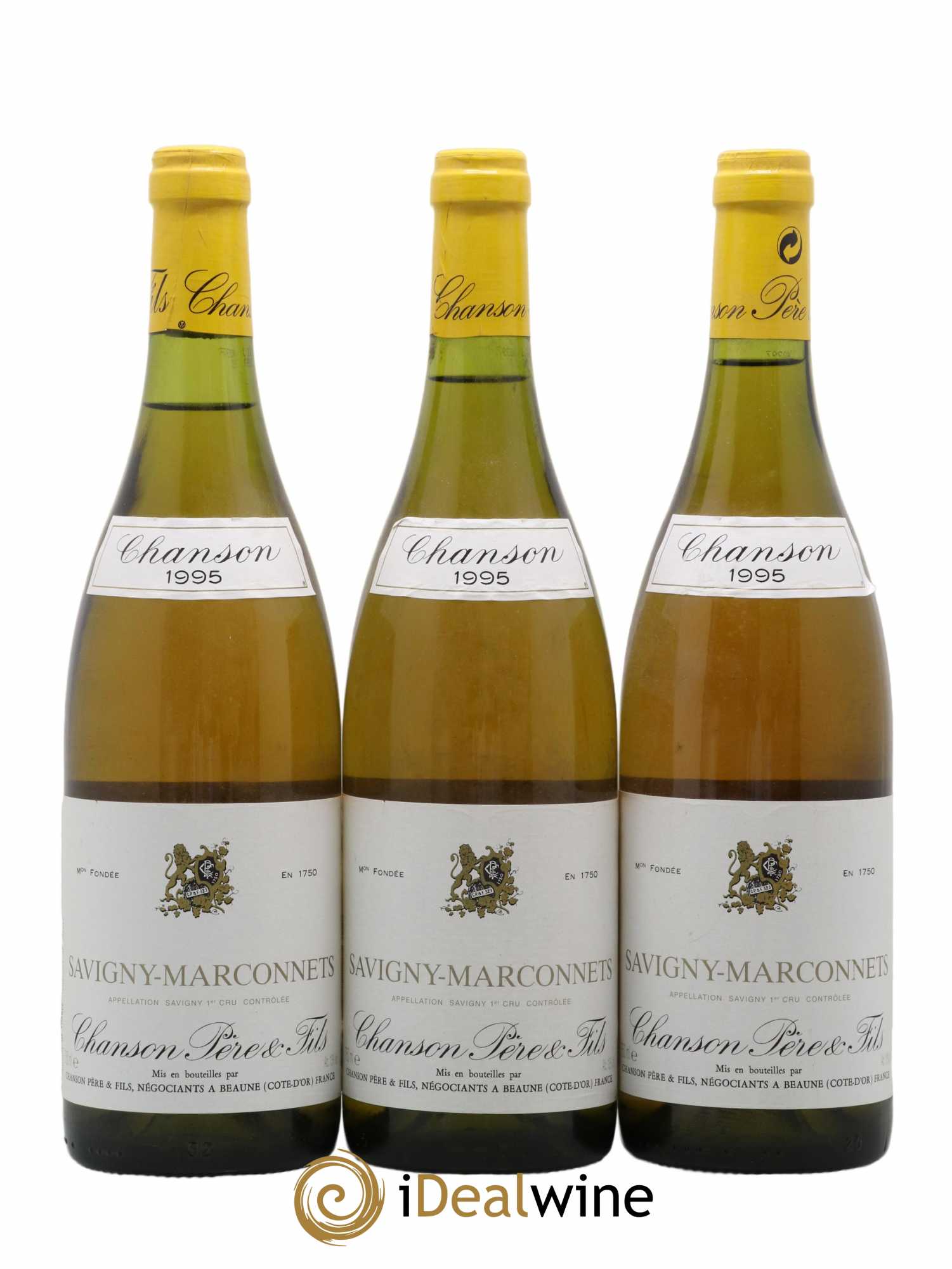 Savigny-lès-Beaune 1er Cru Marconnets Chanson (sans prix de réserve) 1995 - Lot de 3 bouteilles - 0