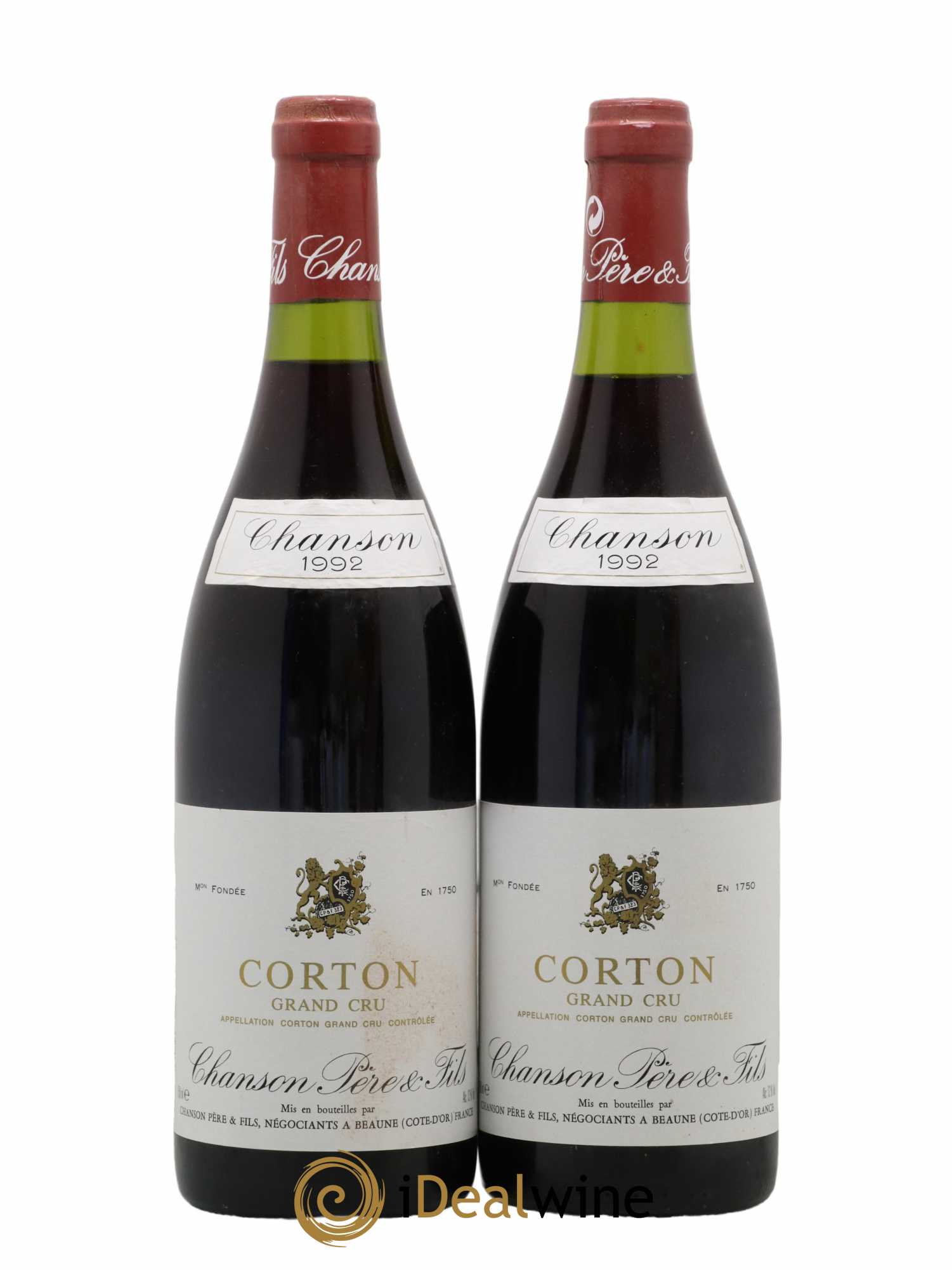 Corton Grand Cru Chanson 1992 - Lot de 2 bouteilles - 0