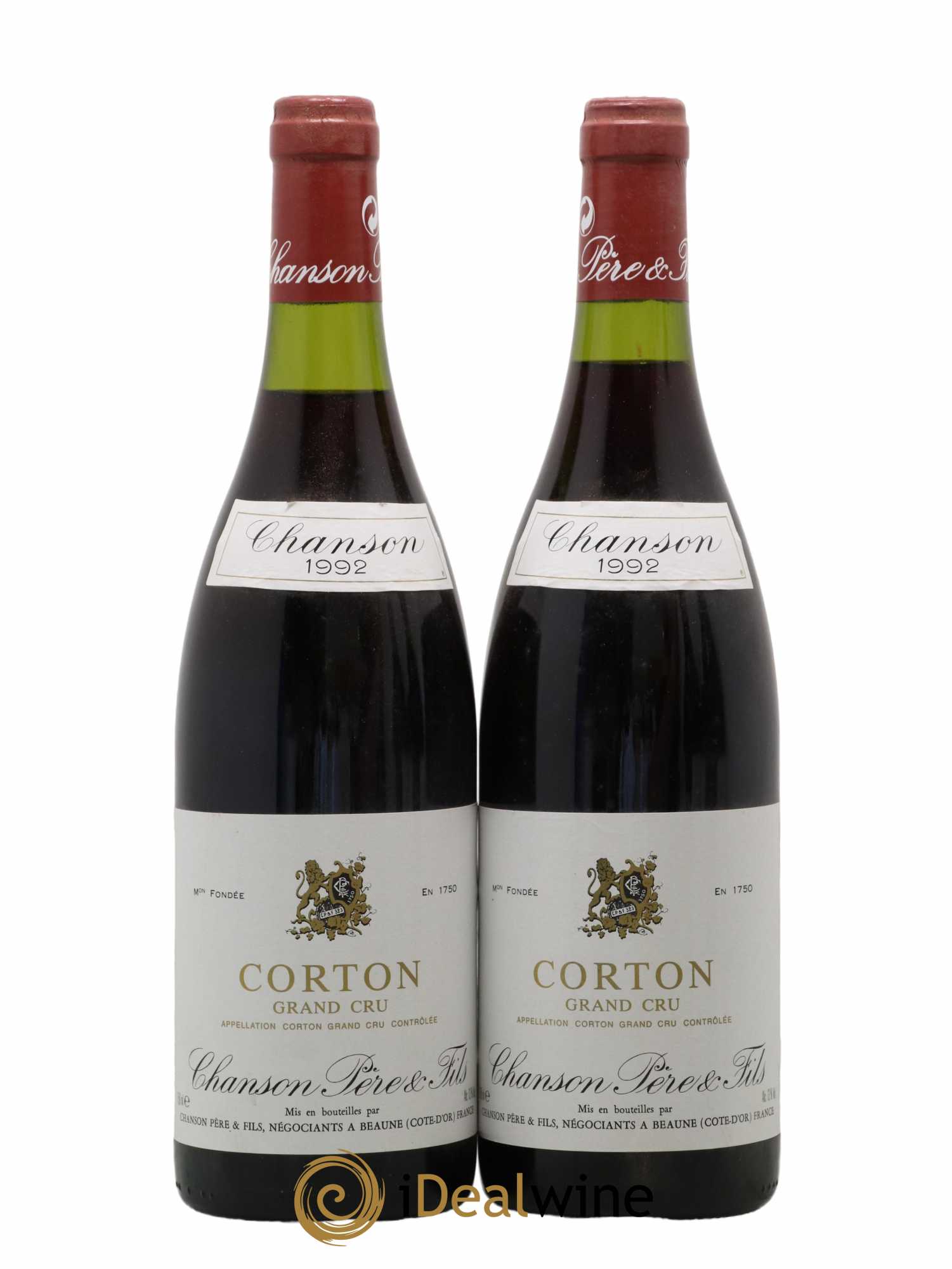 Corton Grand Cru Chanson 1992 - Lot de 2 bouteilles - 0