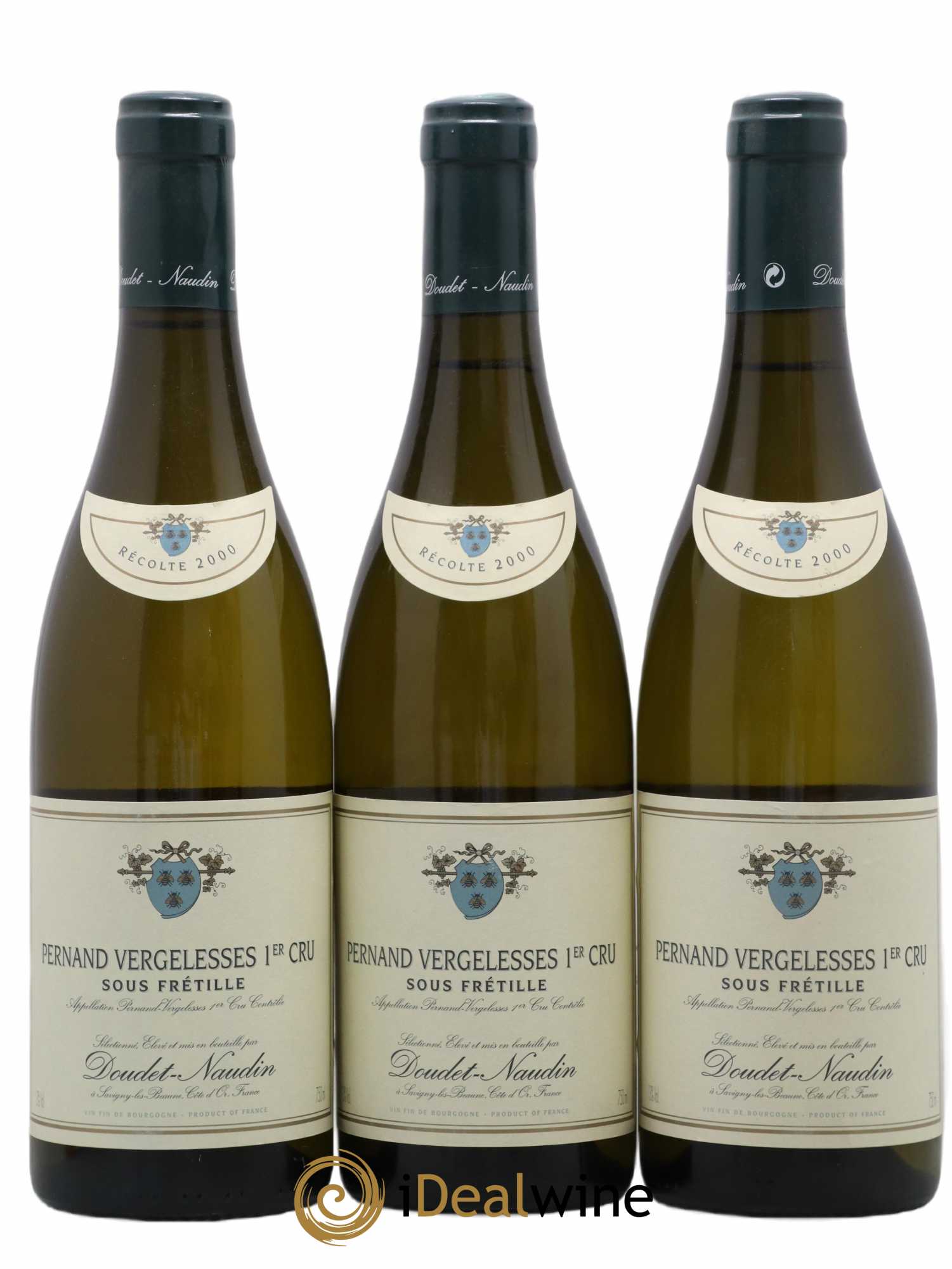 Pernand-Vergelesses 1er Cru Sous Fretille Domaine Doudet Naudin (sans prix de réserve) 2000 - Lot de 3 bouteilles - 0