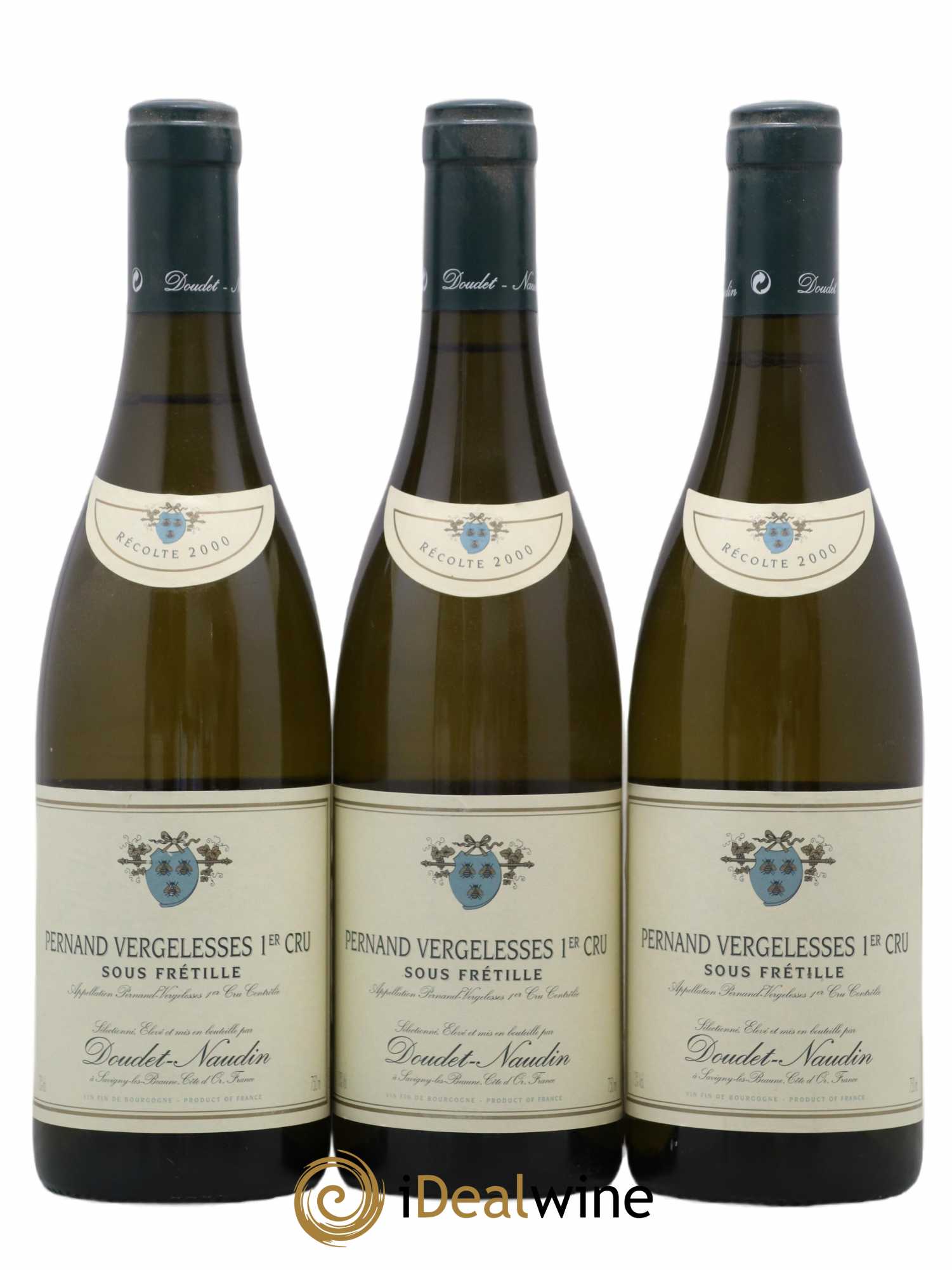 Pernand-Vergelesses 1er Cru Sous Fretille Domaine Doudet Naudin (sans prix de réserve) 2000 - Lot de 3 bouteilles - 0