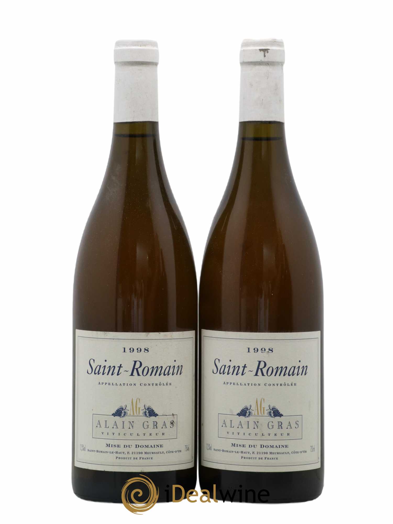 Saint-Romain Alain Gras 1998 - Lot de 2 bouteilles - 0