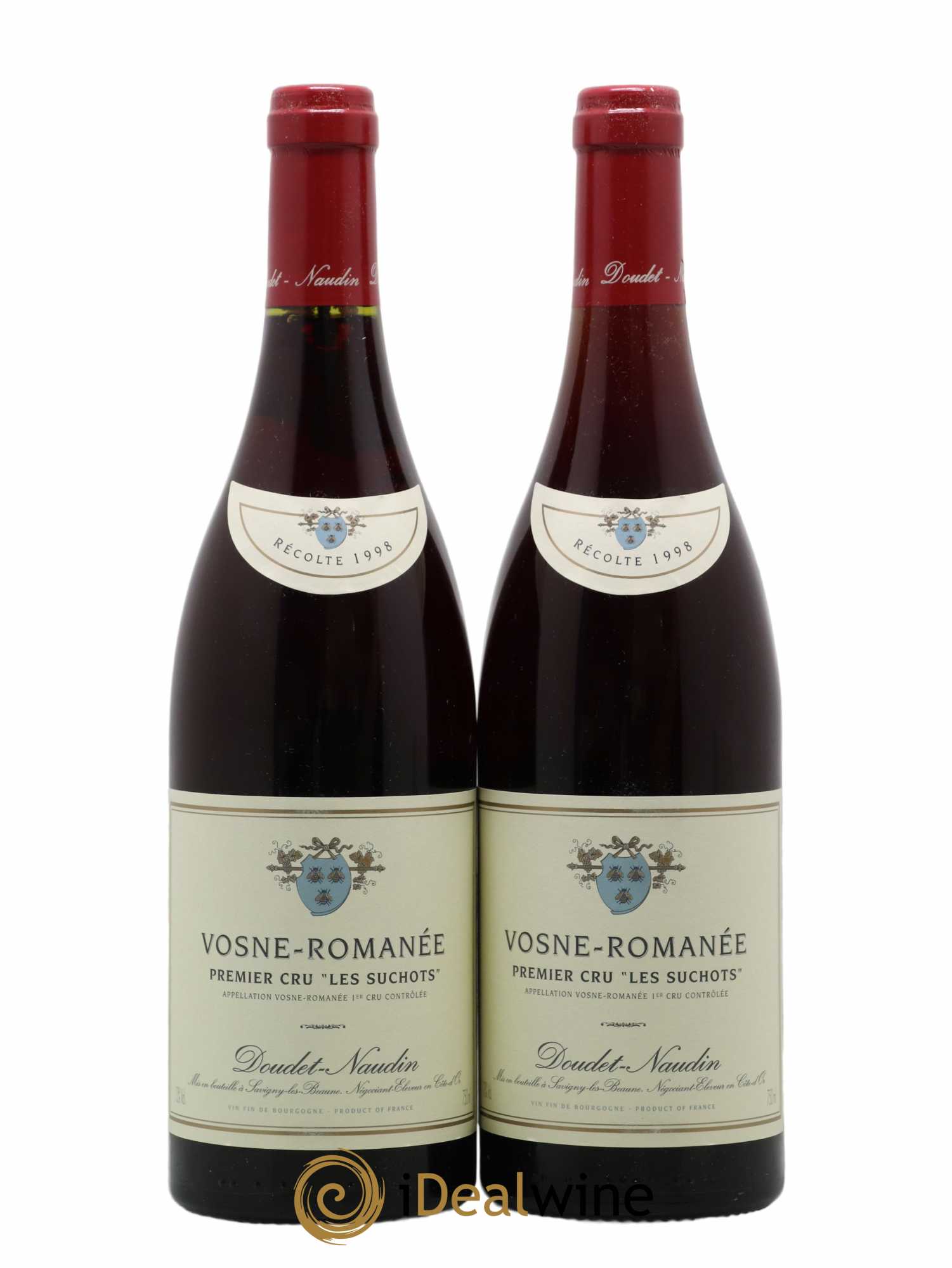 Vosne-Romanée 1er Cru 1er Cru Les Suchots Domaine Doudet-Naudin 1998 - Lot de 2 bouteilles - 0