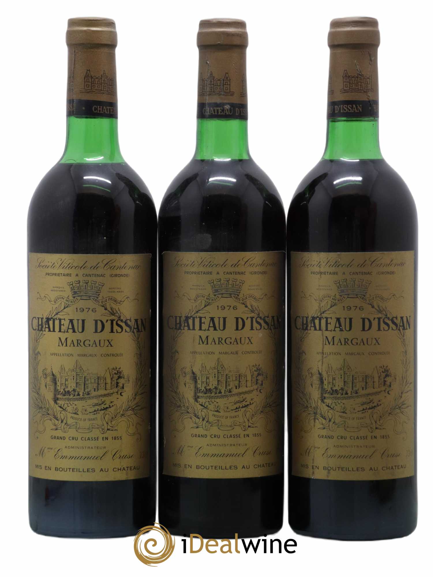 Château d'Issan 3ème Grand Cru Classé 1976 - Lot de 3 bouteilles - 0
