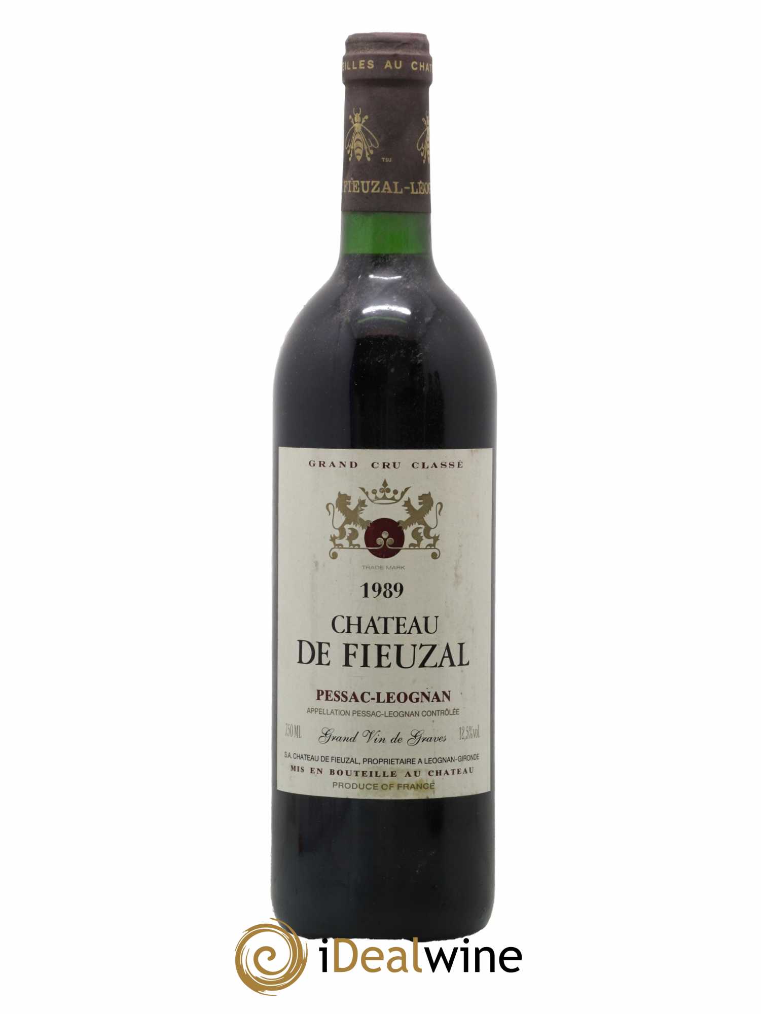 Château de Fieuzal Cru Classé de Graves (sans prix de réserve) 1989 - Lot de 1 bouteille - 0