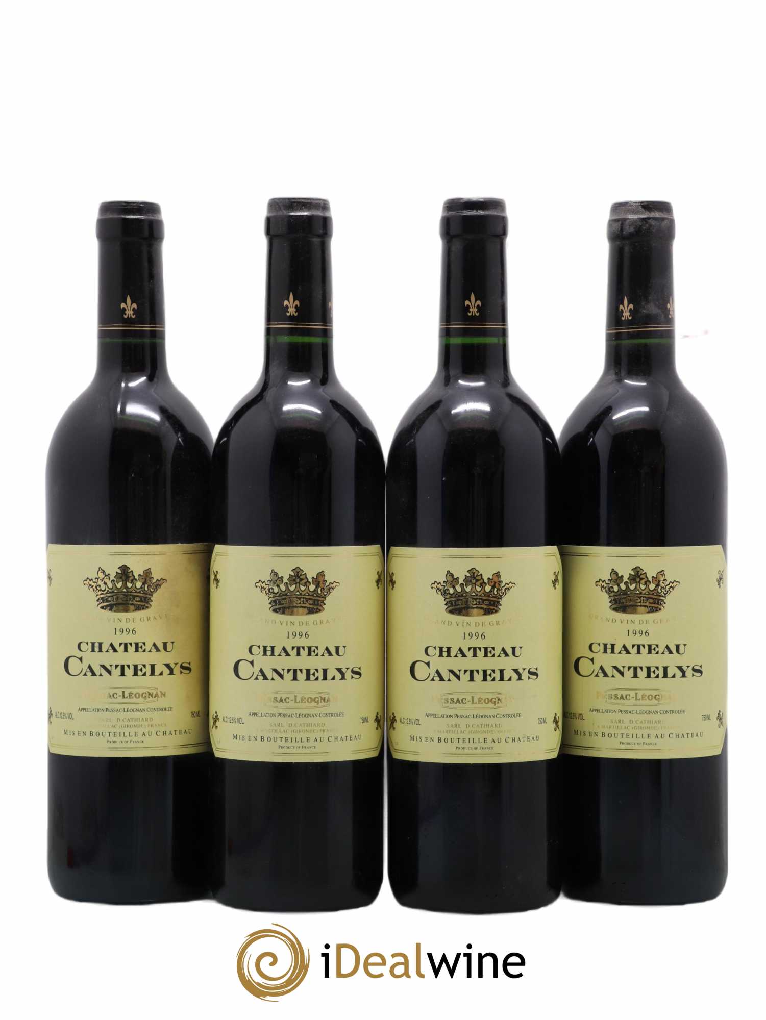Château Cantelys (sans prix de réserve) 1996 - Lot de 4 bouteilles - 0