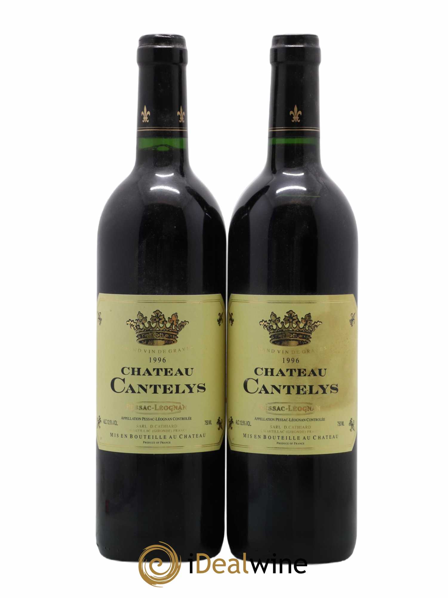 Château Cantelys (sans prix de réserve) 1996 - Lot de 2 bouteilles - 0