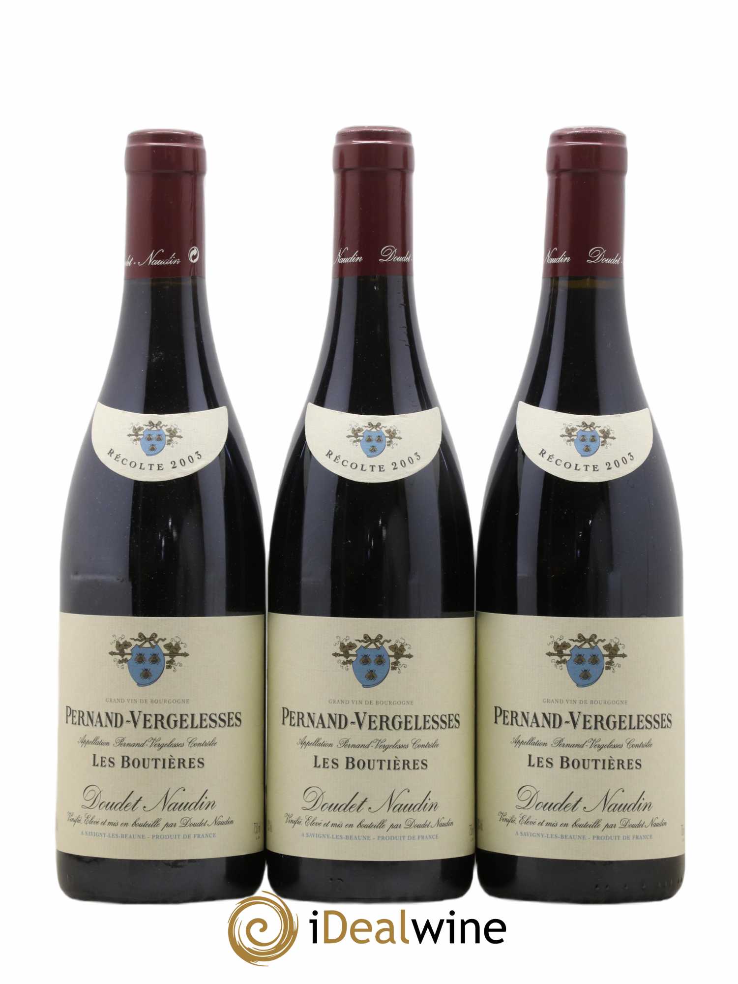 Pernand-Vergelesses Les Boutieres Domaine Doudet Naudin 2003 - Lot de 3 bouteilles - 0