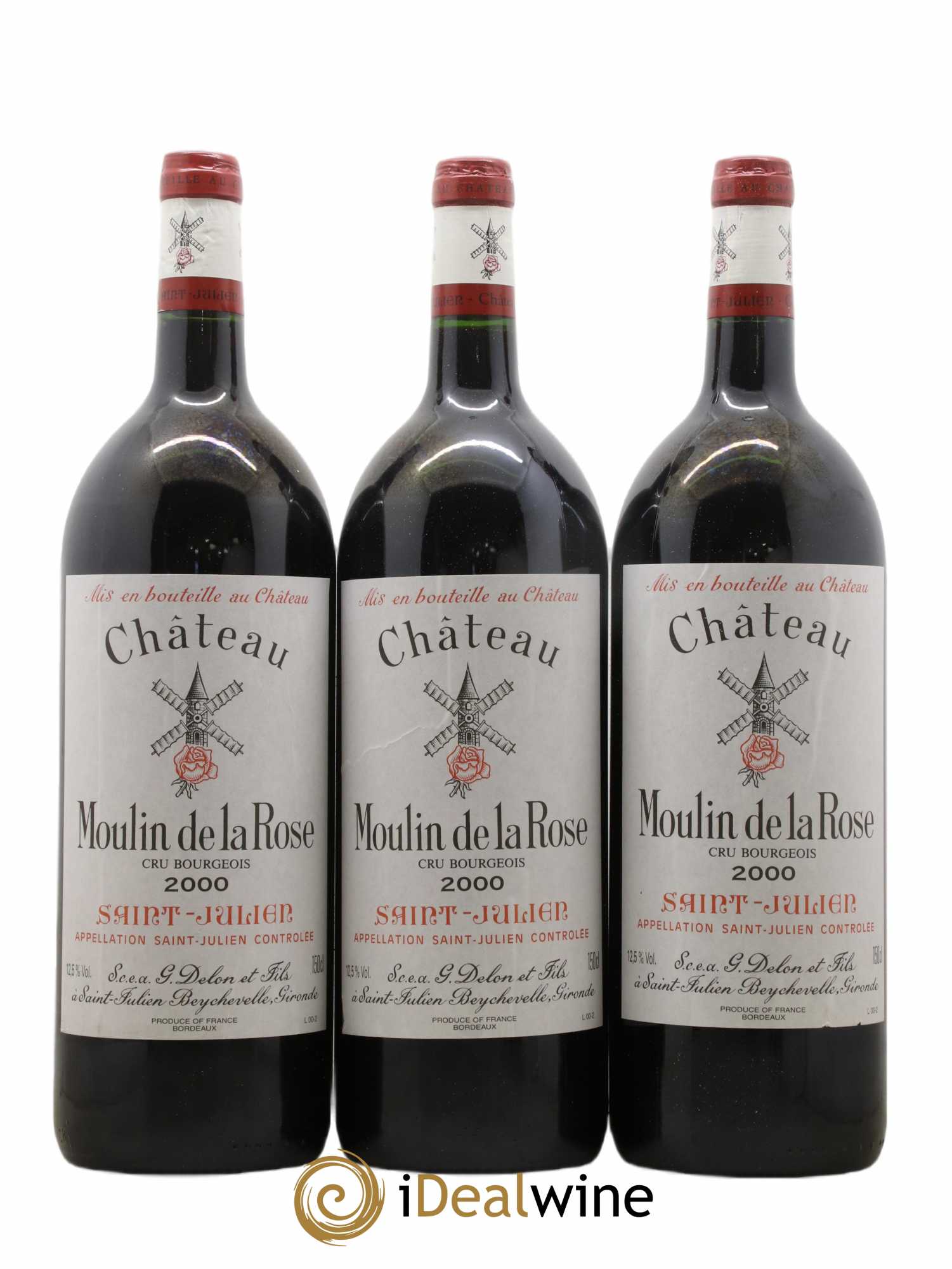 Château Moulin de la Rose Cru Bourgeois 2000 - Lot de 6 magnums - 1