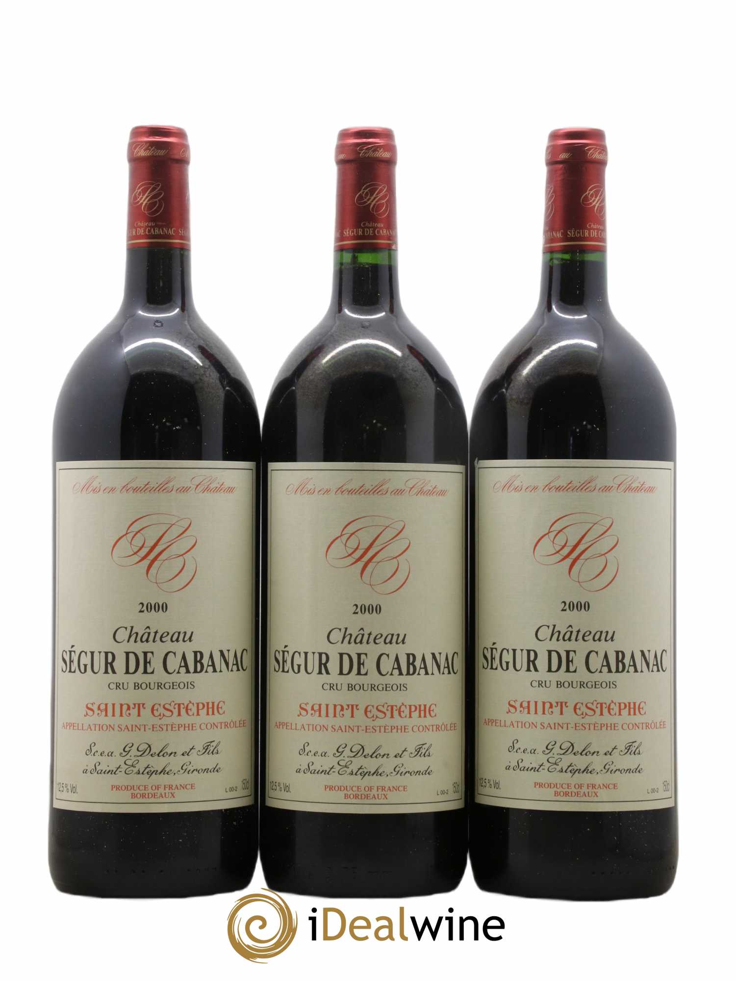 Château Ségur de Cabanac Cru Bourgeois (sans prix de réserve) 2000 - Lot de 6 magnums - 1