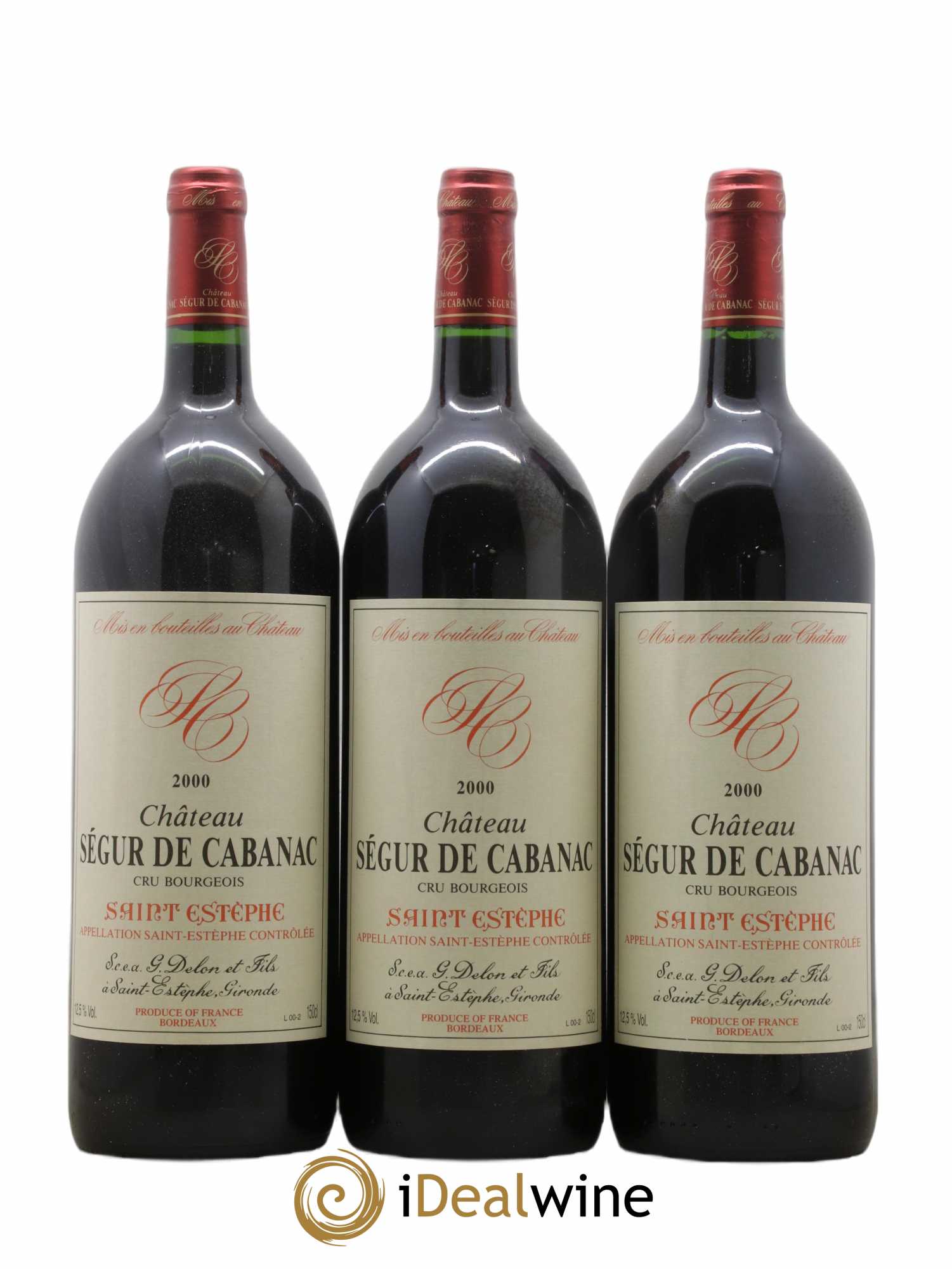 Château Ségur de Cabanac Cru Bourgeois (sans prix de réserve) 2000 - Lot de 6 magnums - 2