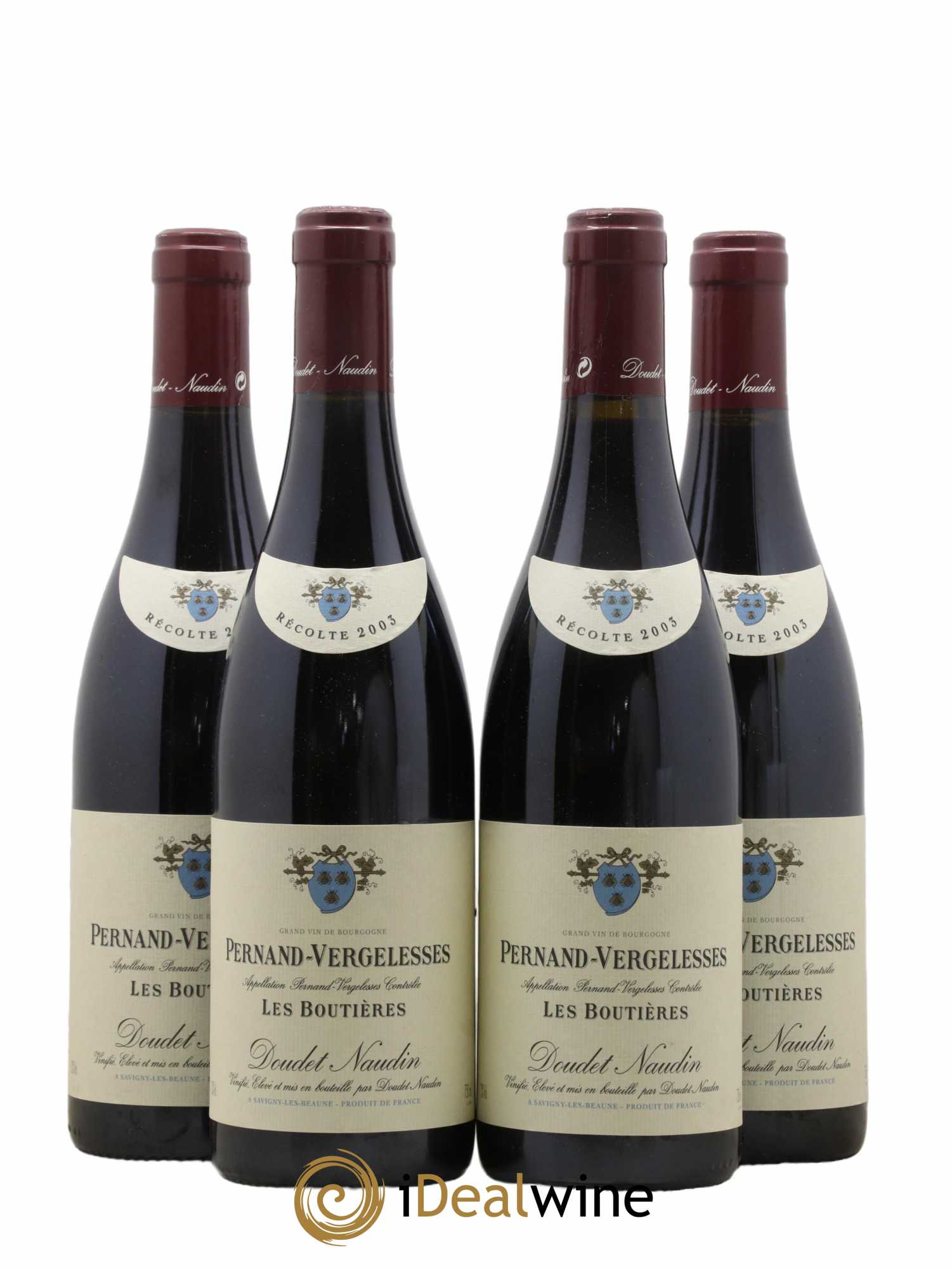 Pernand-Vergelesses Les Boutieres Domaine Doudet Naudin 2003 - Lot de 4 bouteilles - 0