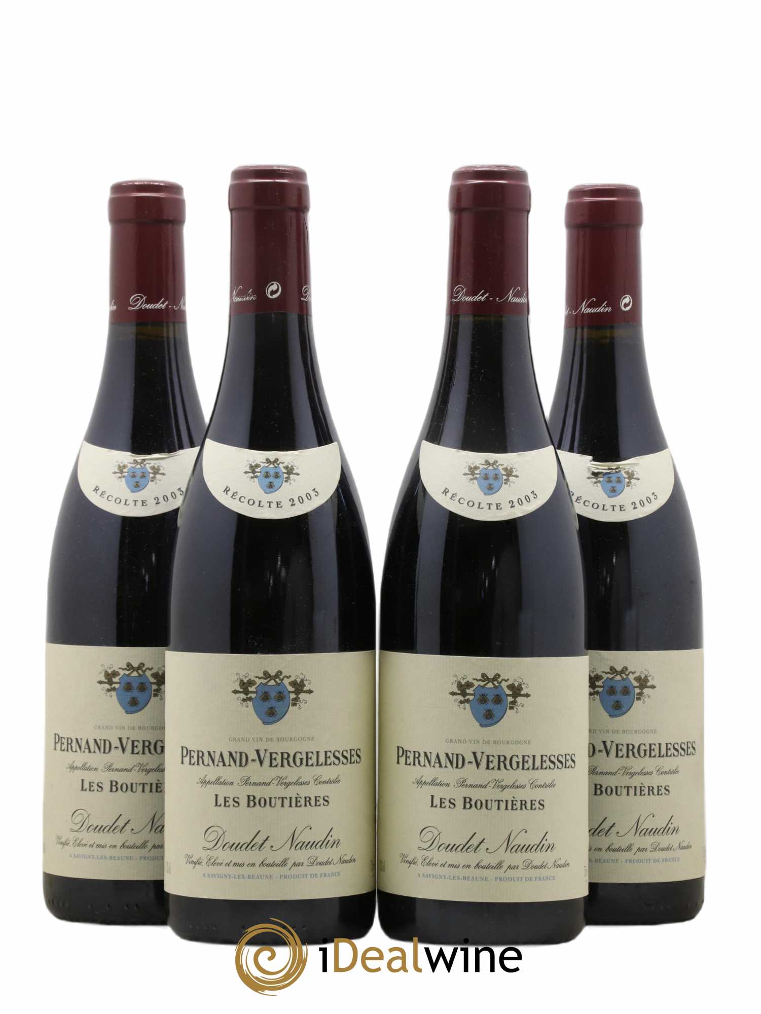 Pernand-Vergelesses Les Boutieres Domaine Doudet Naudin (sans prix de réserve) 2003 - Lot de 4 bouteilles - 0