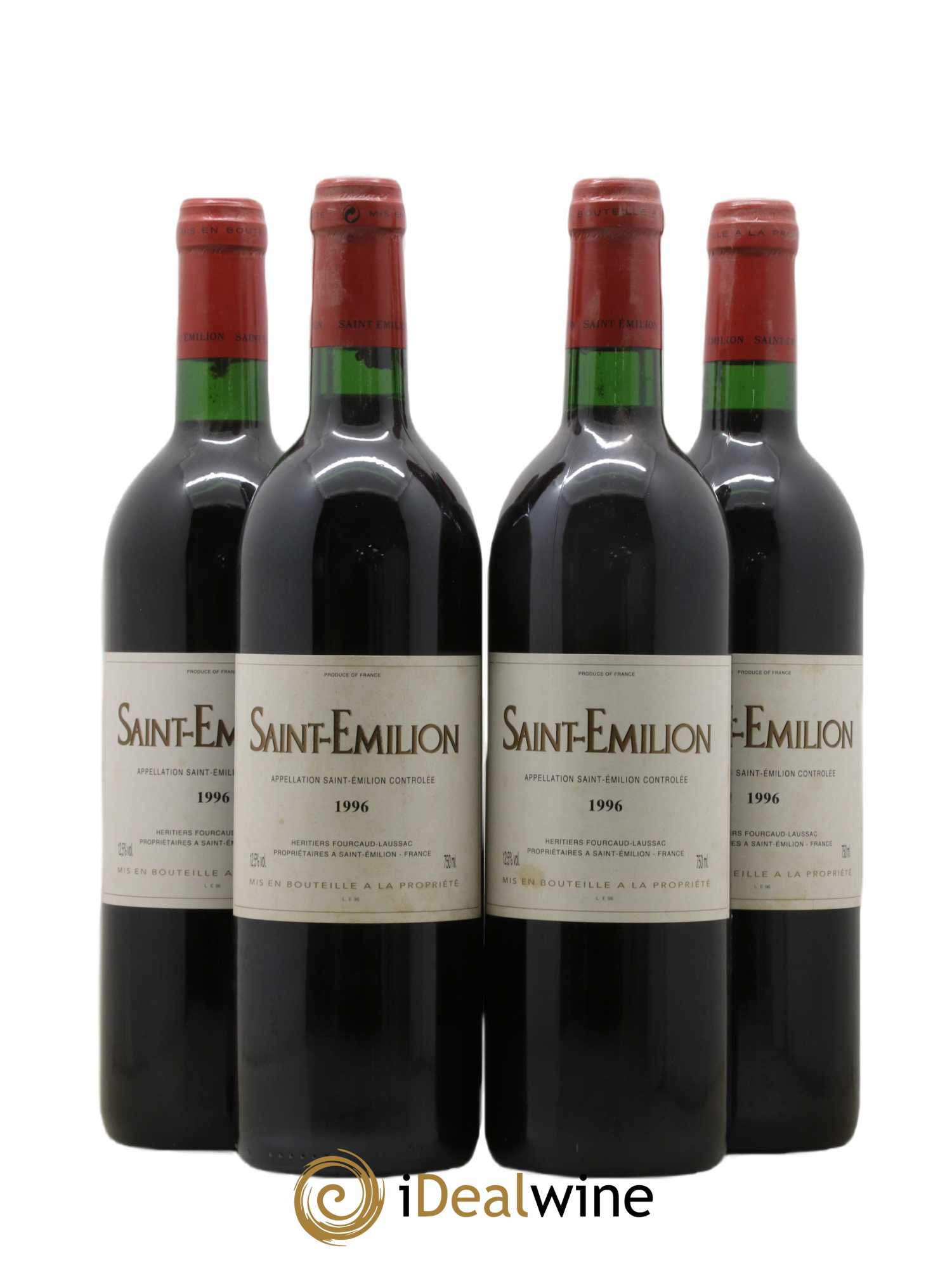 Saint-Émilion Heritiers Fourcaud-Laussac SC Château Cheval Blanc 1996 - Lot de 4 bouteilles - 0