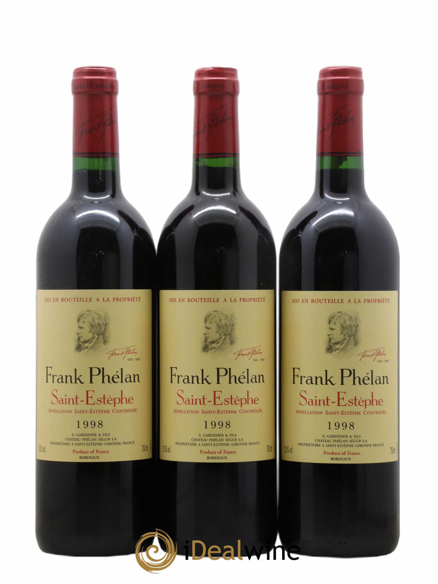 Frank Phélan Second Vin (sans prix de réserve) 1998 - Lot de 12 bouteilles - 1