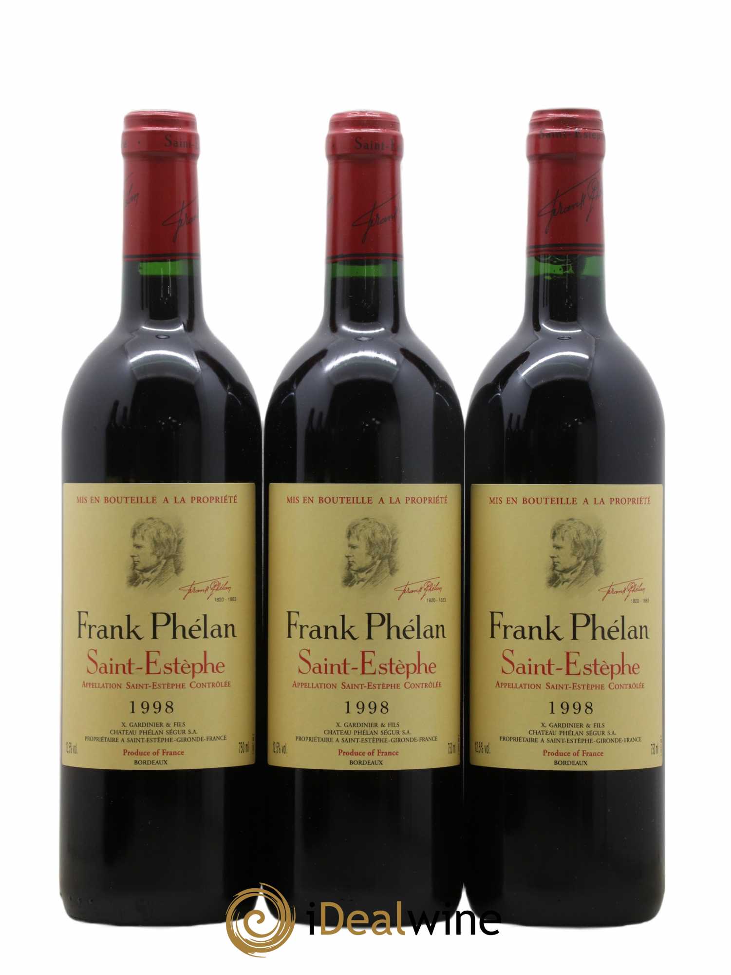 Frank Phélan Second Vin (sans prix de réserve) 1998 - Lot de 12 bouteilles - 2