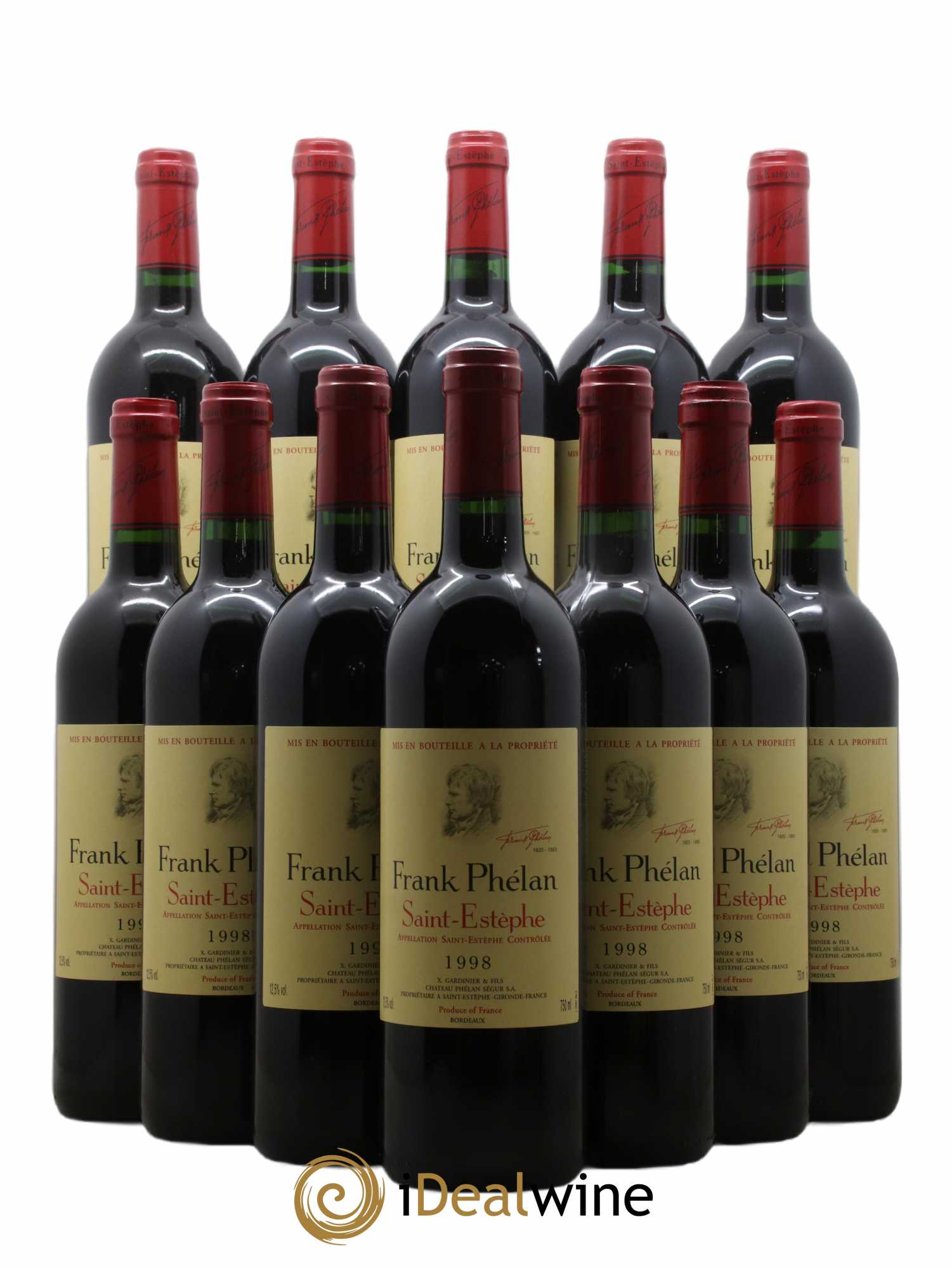 Frank Phélan Second Vin (sans prix de réserve) 1998 - Lot de 12 bouteilles - 0