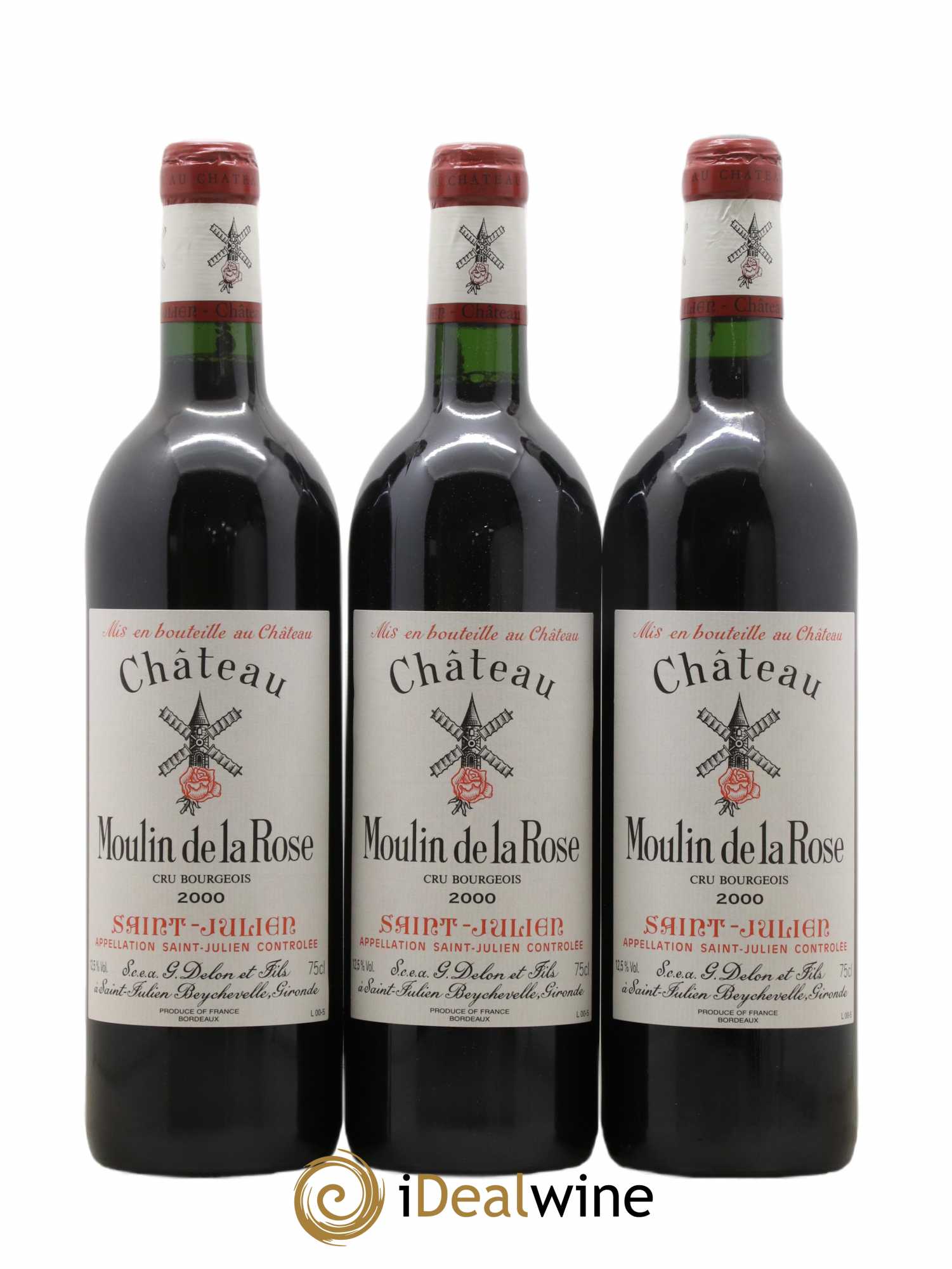 Château Moulin de la Rose Cru Bourgeois 2000 - Lot de 12 bouteilles - 2