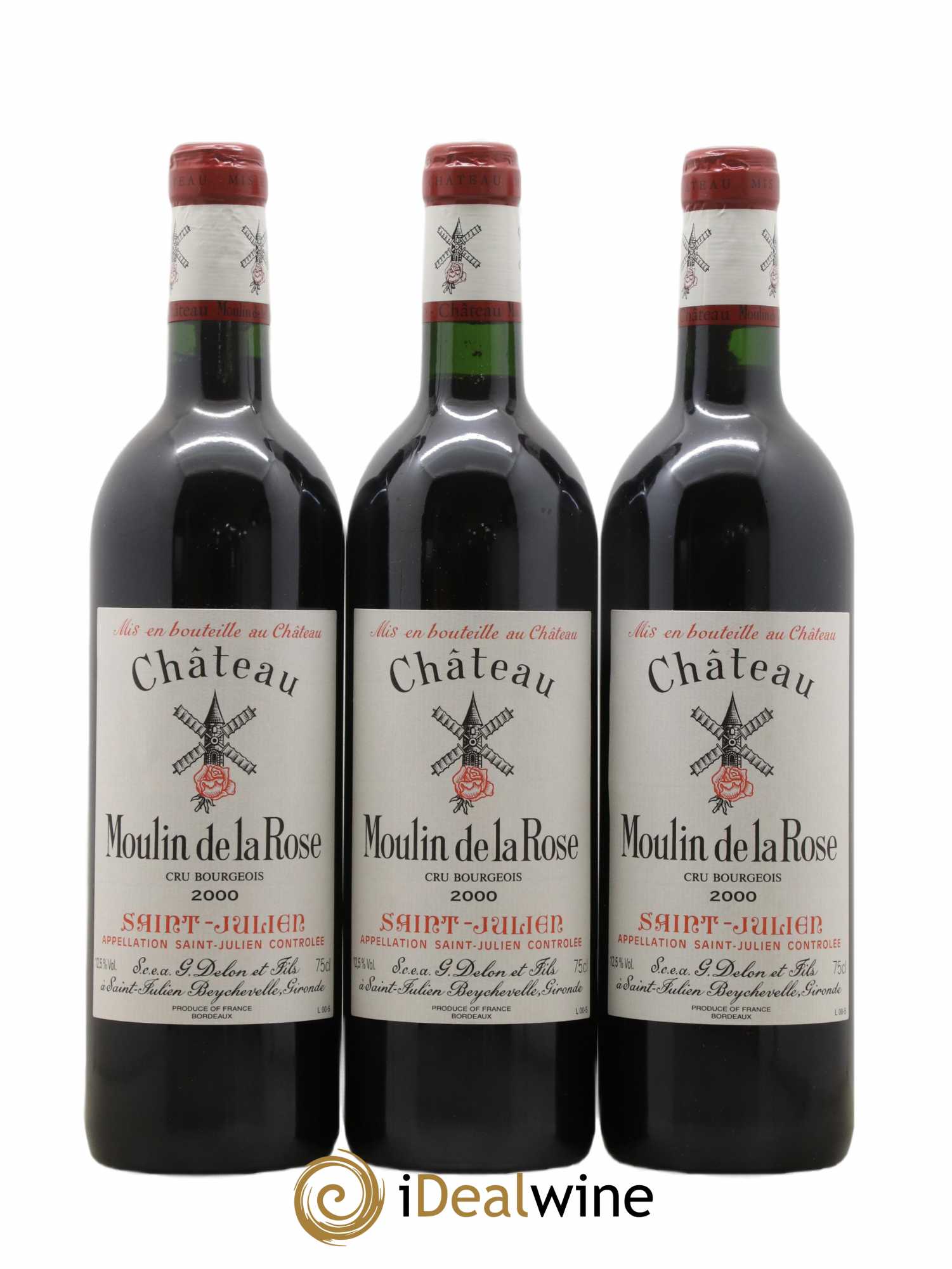 Château Moulin de la Rose Cru Bourgeois 2000 - Lot de 12 bouteilles - 3
