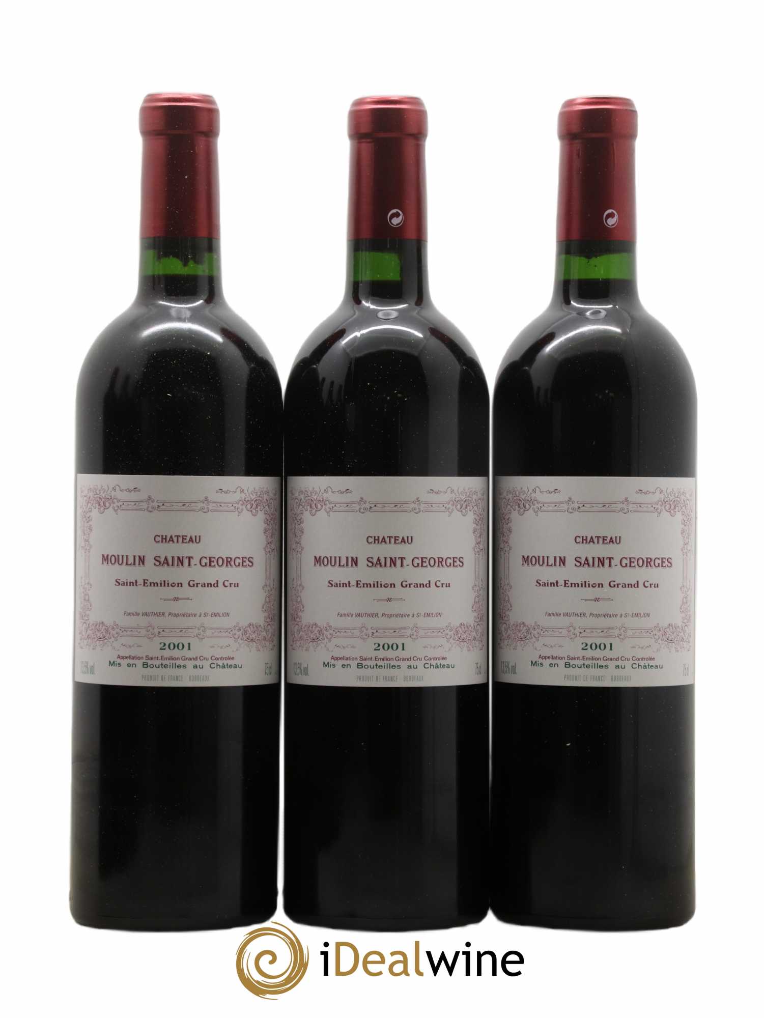 Château Moulin Saint Georges 2001 - Lot de 12 bouteilles - 1