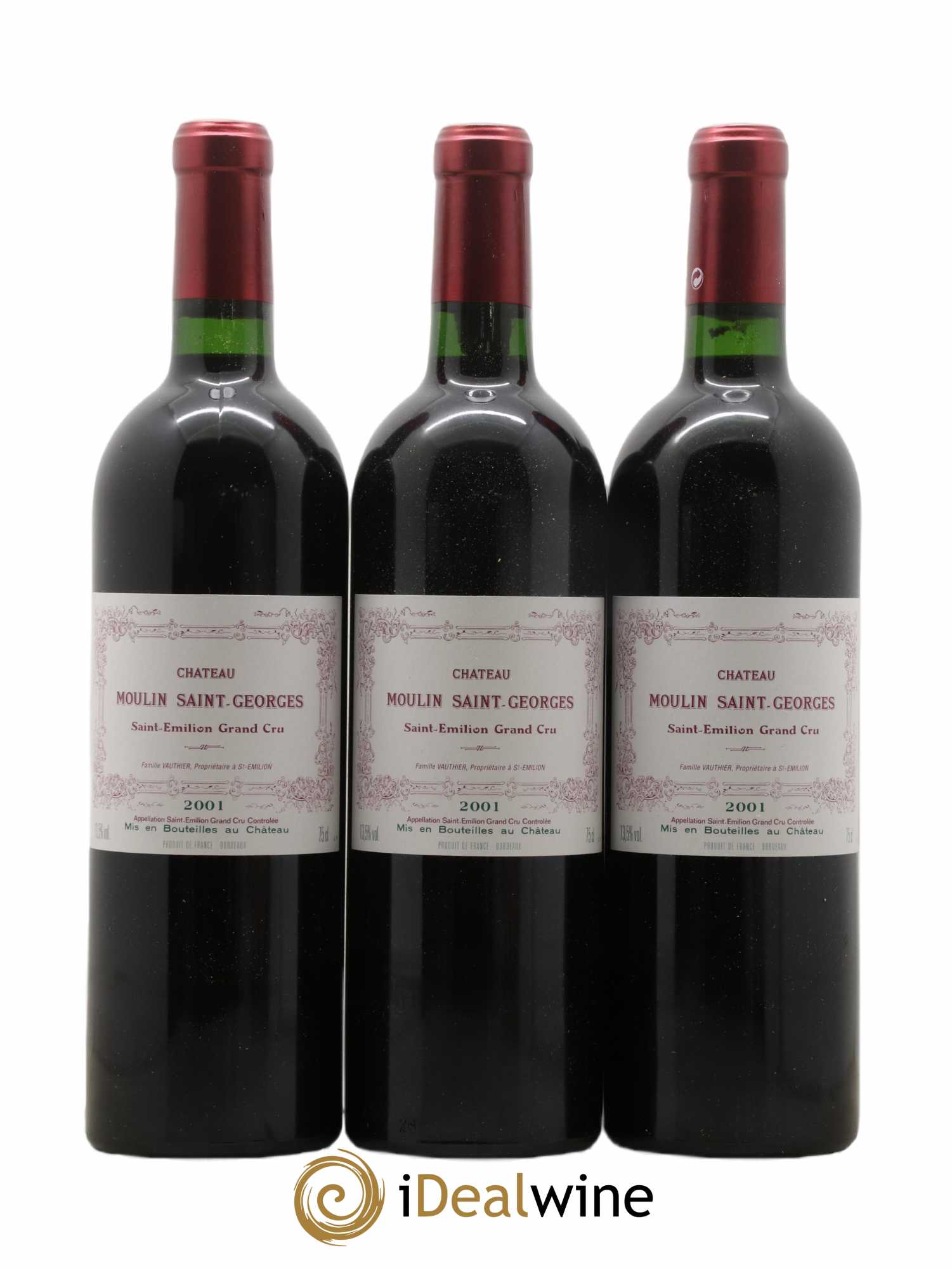 Château Moulin Saint Georges 2001 - Lot de 12 bouteilles - 2