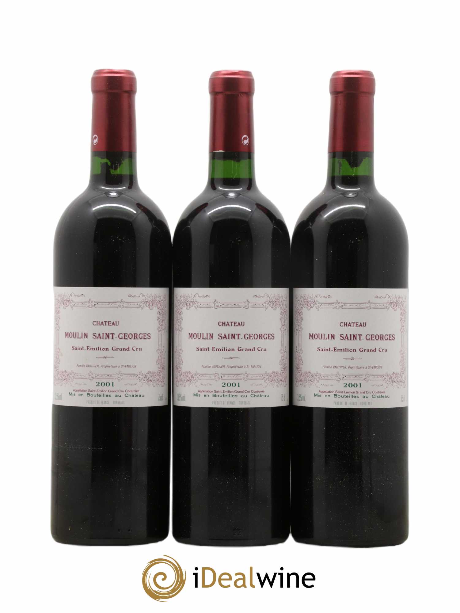 Château Moulin Saint Georges 2001 - Lot de 12 bouteilles - 3