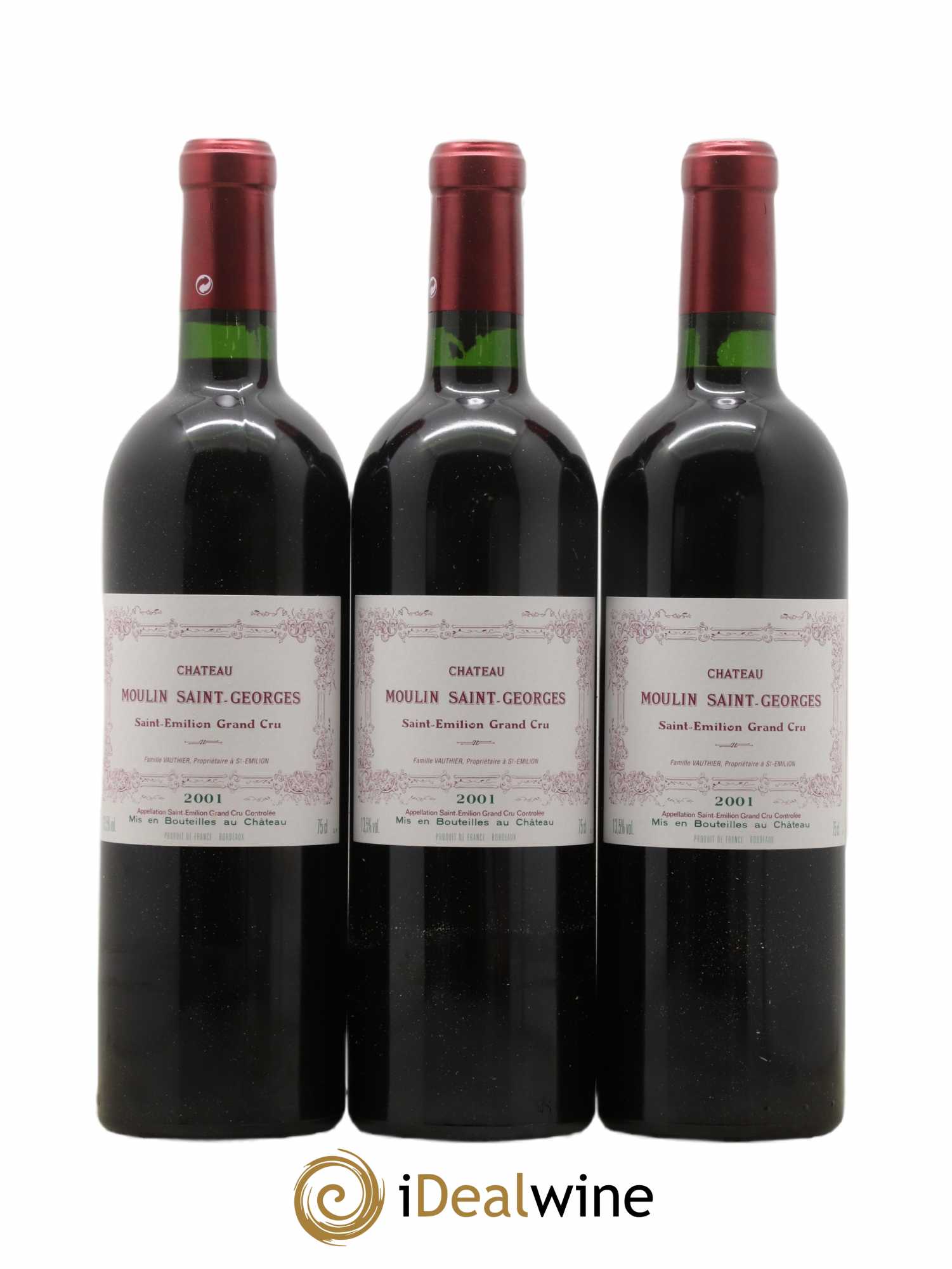 Château Moulin Saint Georges 2001 - Lot de 12 bouteilles - 4