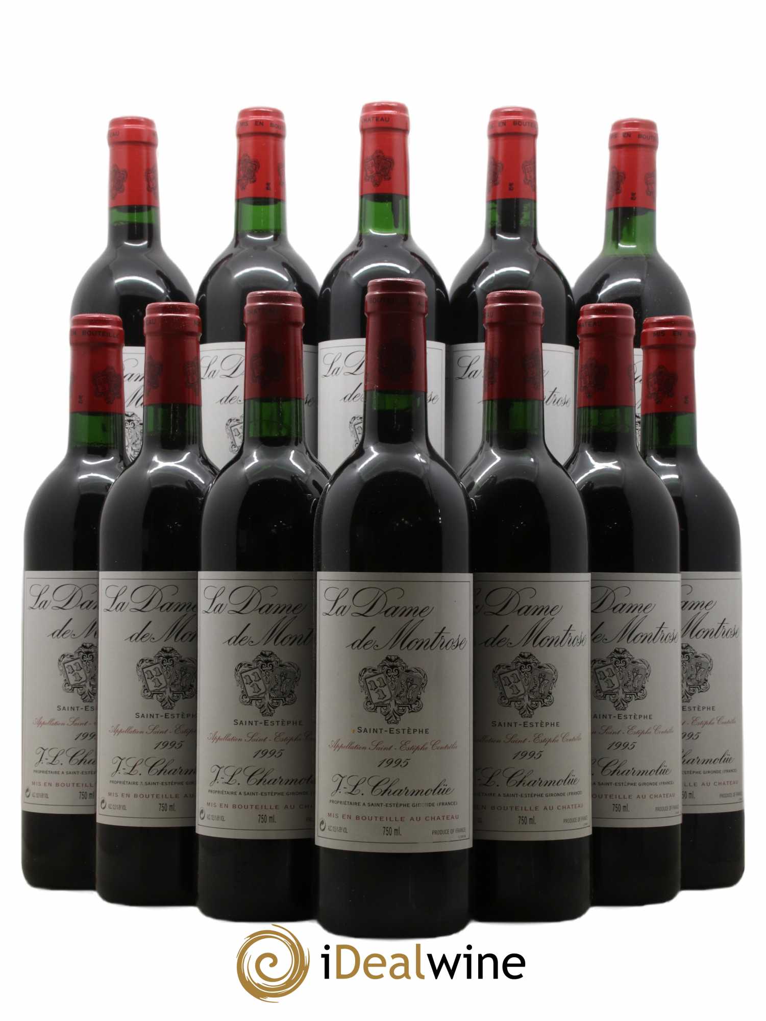La Dame de Montrose Second Vin 1995 - Lot de 12 bouteilles - 0