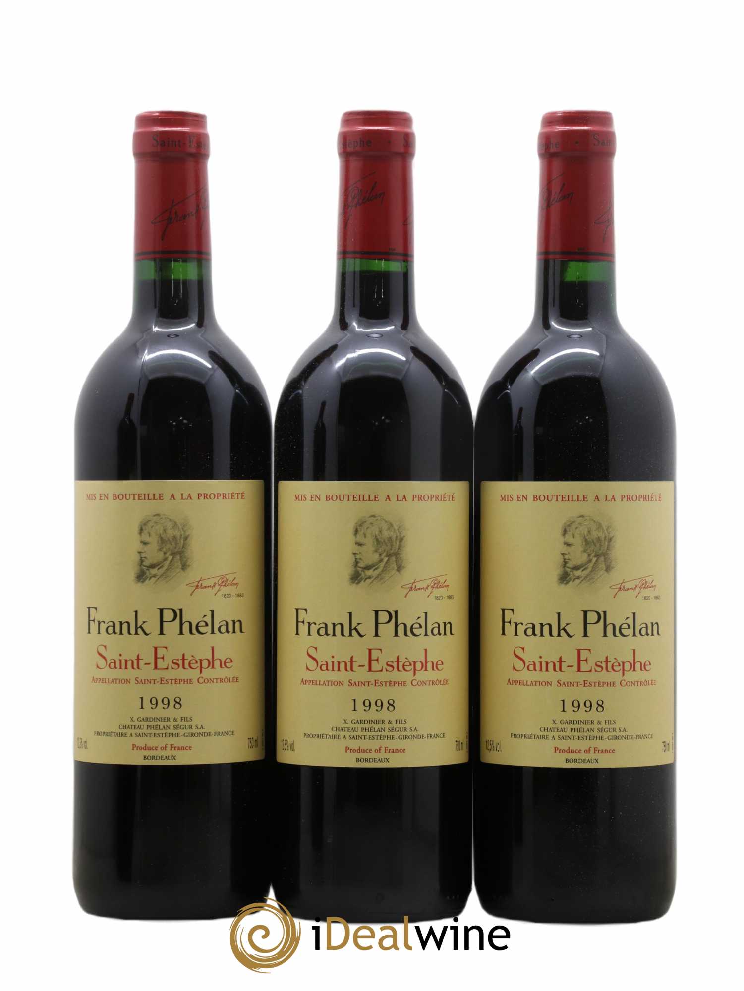 Frank Phélan Second Vin (sans prix de réserve) 1998 - Lot de 12 bouteilles - 1