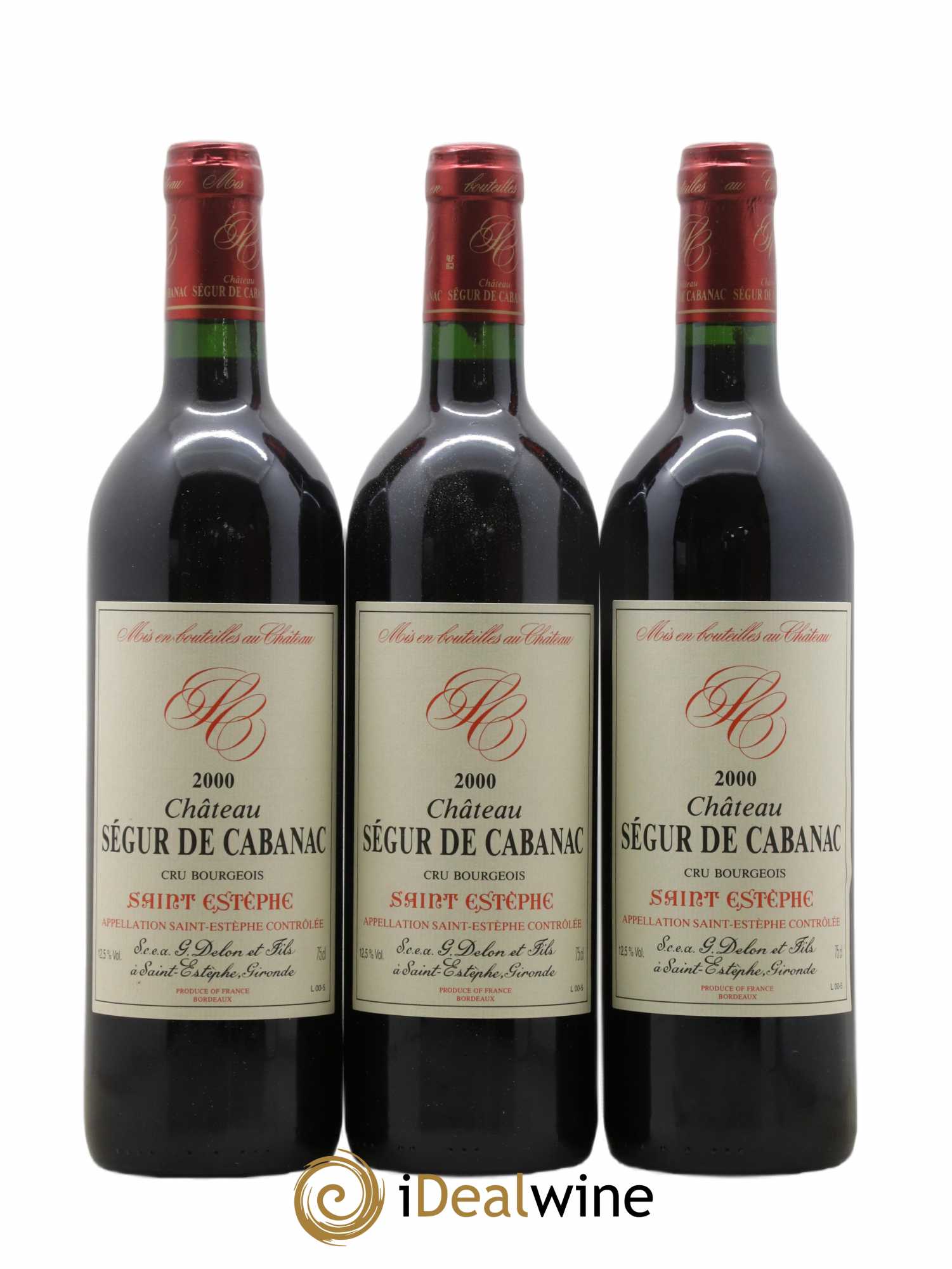 Château Ségur de Cabanac Cru Bourgeois 2000 - Lot de 12 bouteilles - 3