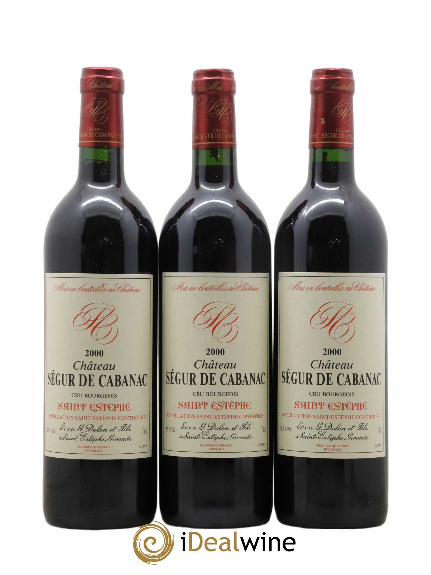 Château Ségur de Cabanac Cru Bourgeois 2000 - Lot de 12 bouteilles - 4