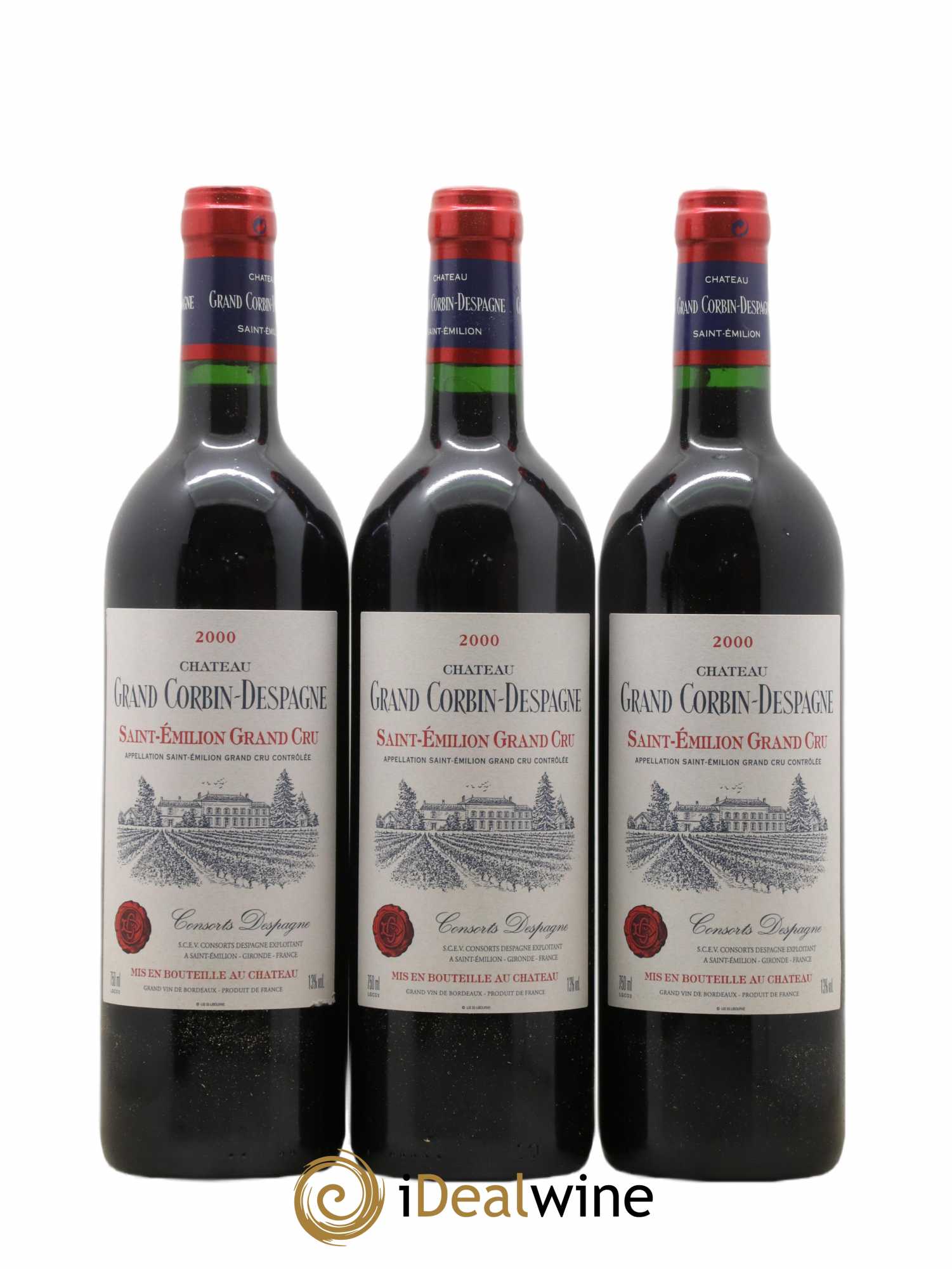 Château Grand Corbin Despagne Grand Cru Classé 2000 - Lot de 12 bouteilles - 3